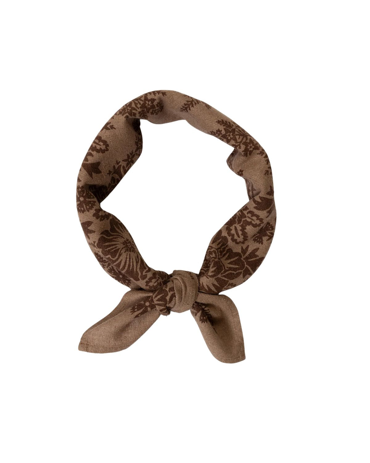 Silk Bandana in Brazil Nut Brown, from Last Chance Textiles