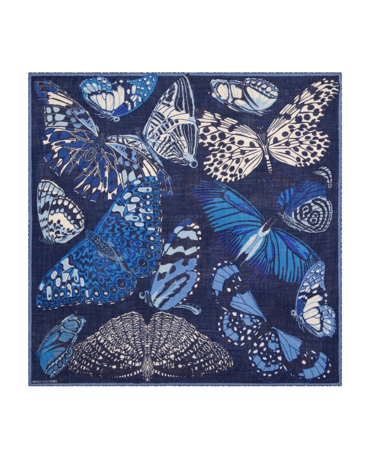 Papillons Carre 130 in Blue, from Inoui Editions