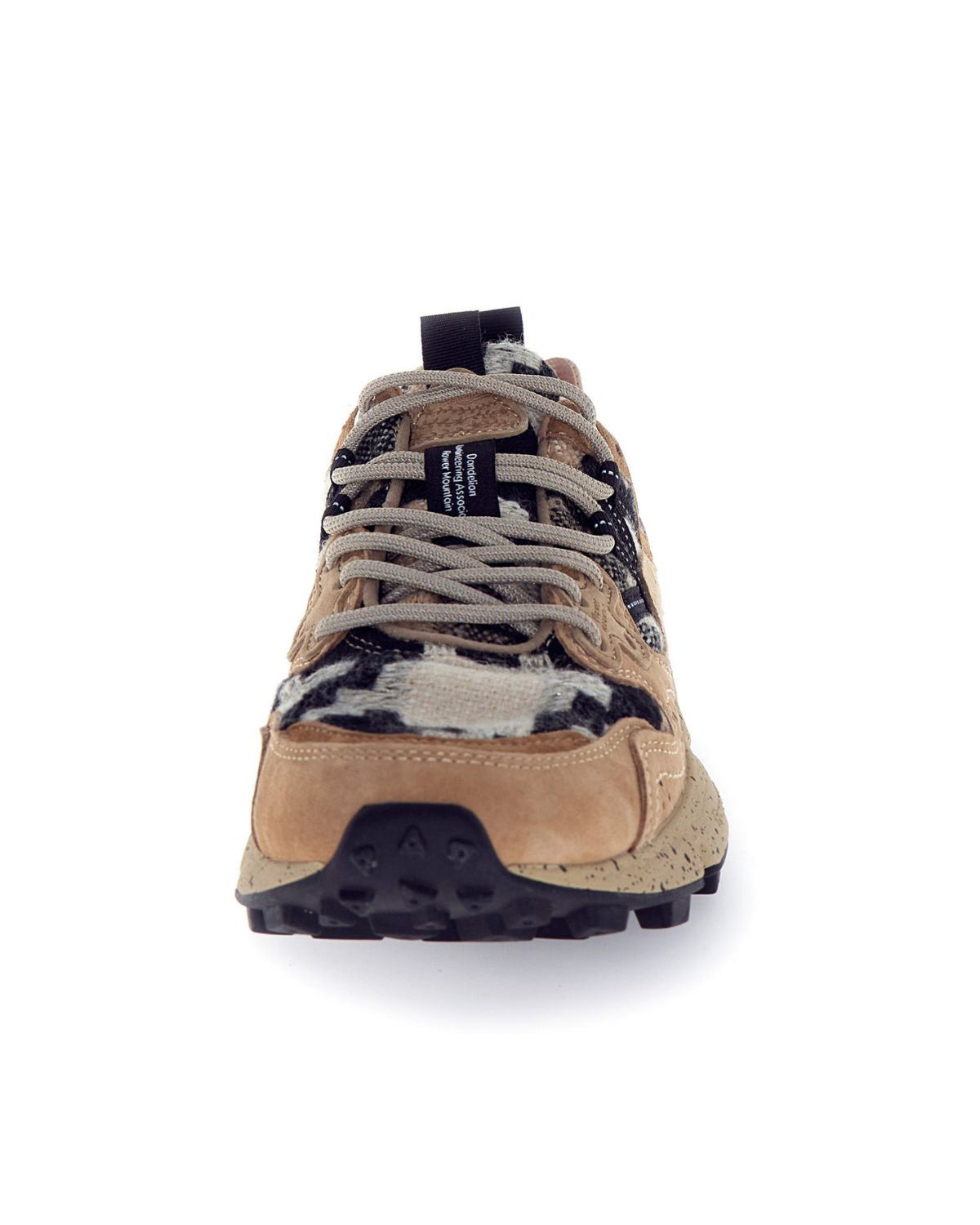 Yamano 3 Suede & Woolen Knitting Braids Cheques Mud-Light Brown, from