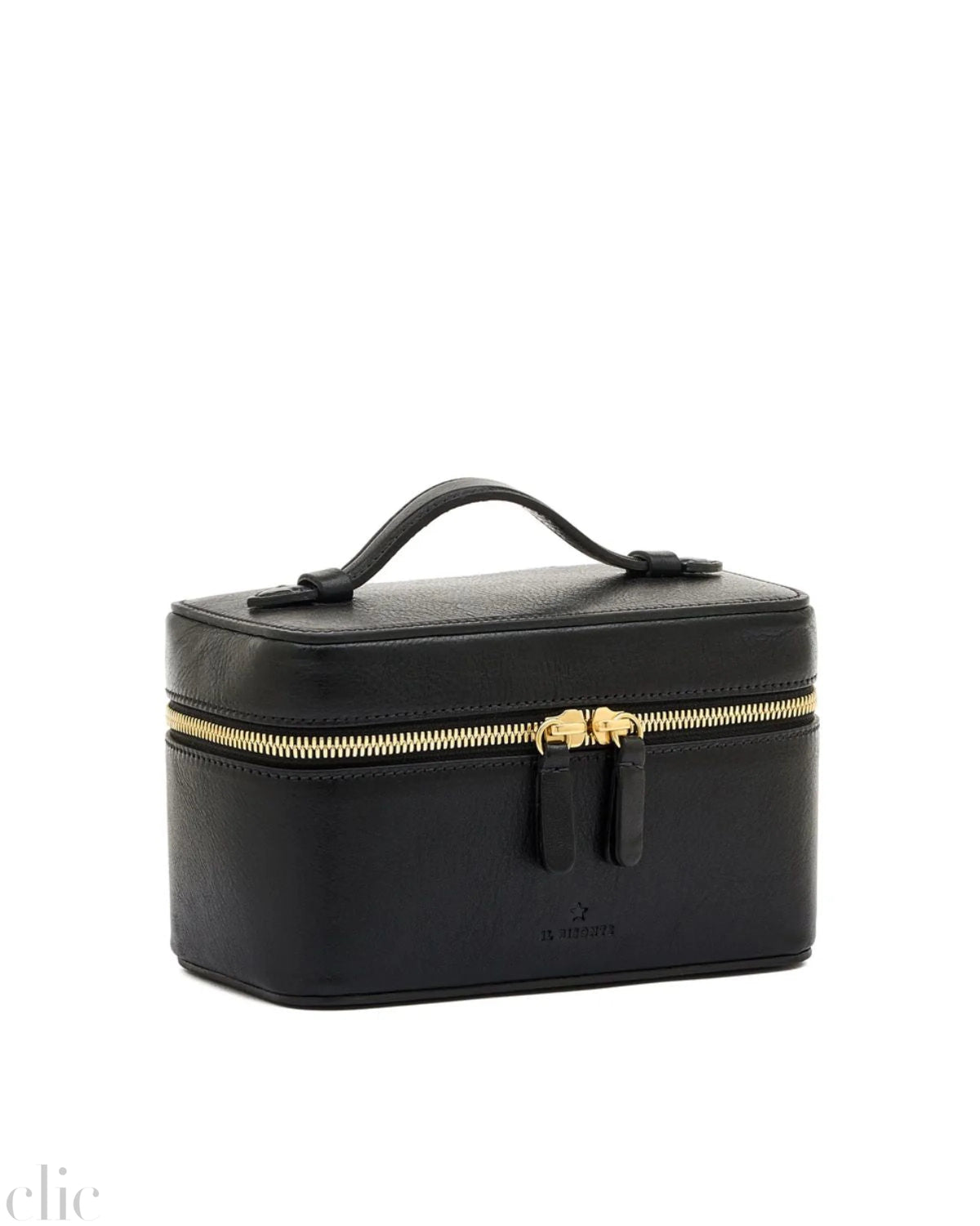 Mini Musa Beauty Bag in Black, from Il Bisonte