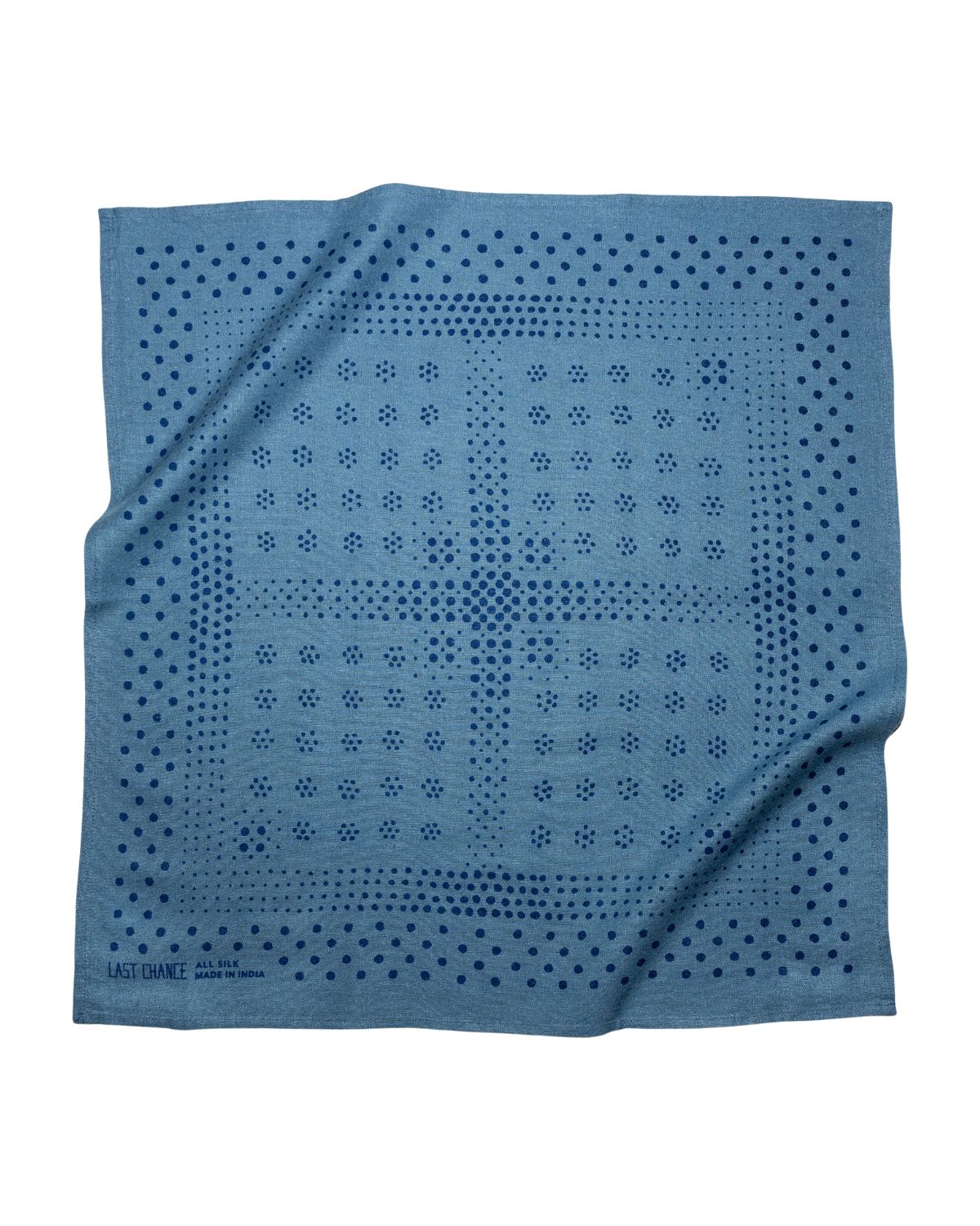 Silk Bandana in Indigo, from Last Chance Textiles