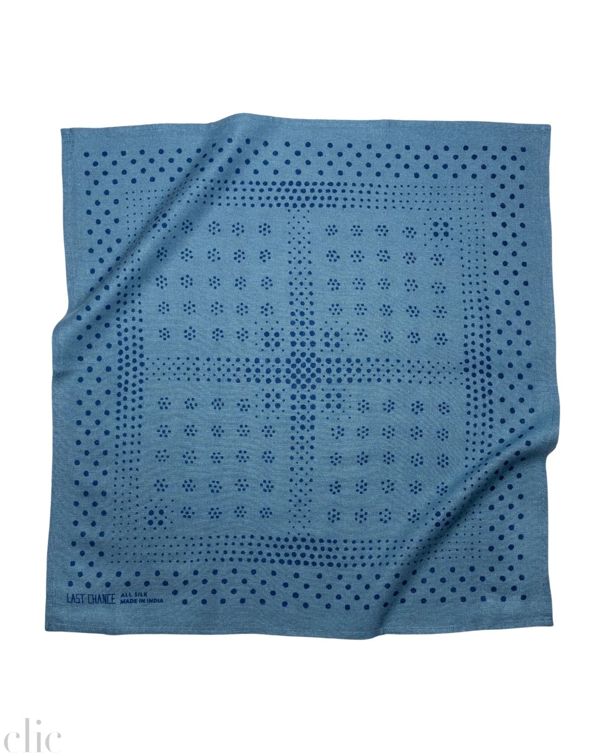 Silk Bandana in Indigo, from Last Chance Textiles