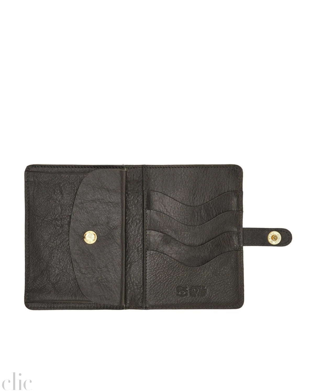 Medium Classic Wallet in Black, from Il Bisonte