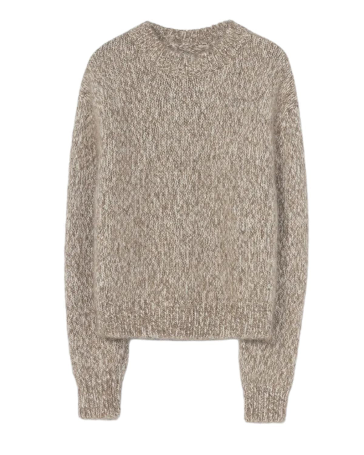 Chunky Sweater in Beige Melange, from Cordera