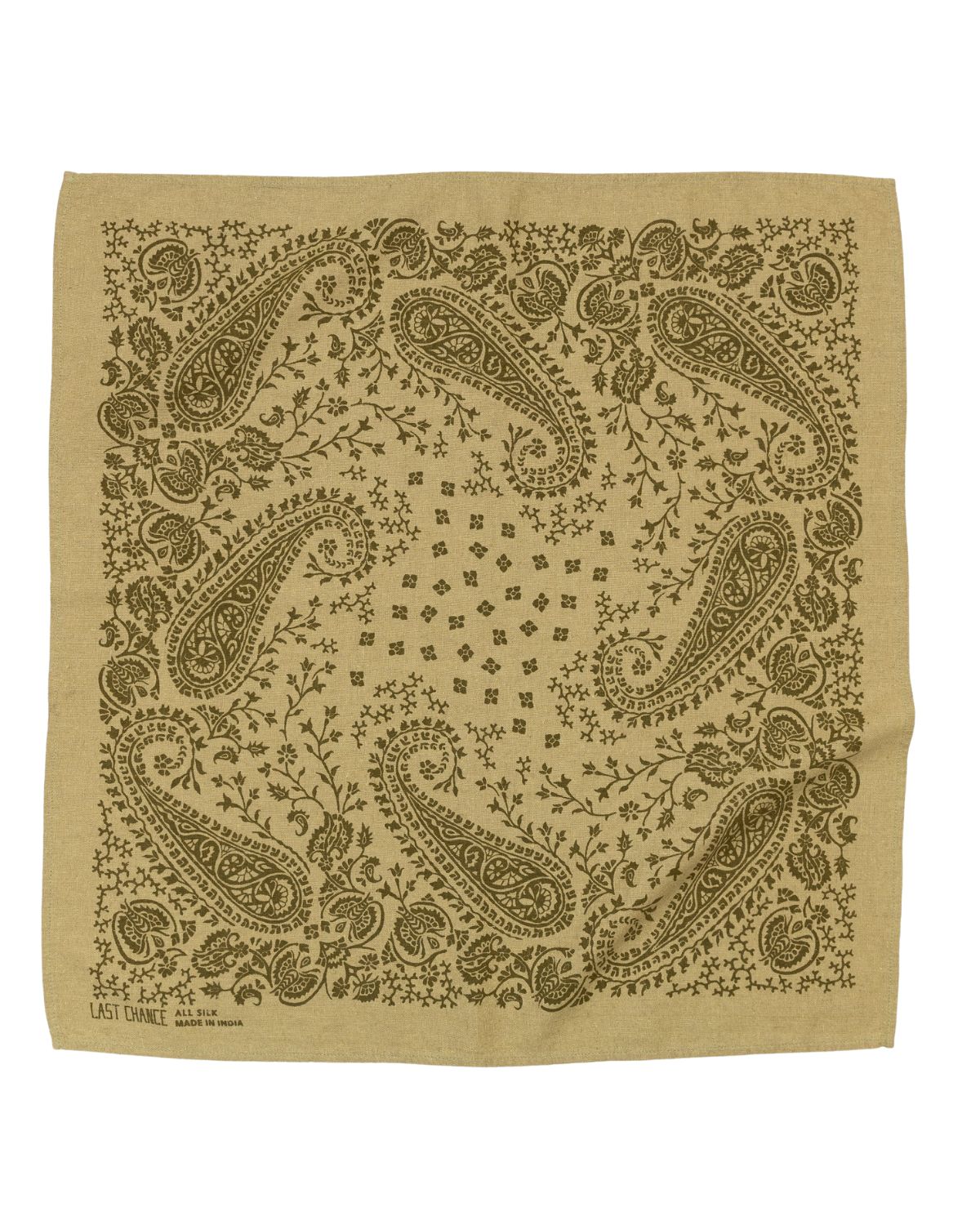 Silk Bandana in Chebula, from Last Chance Textiles