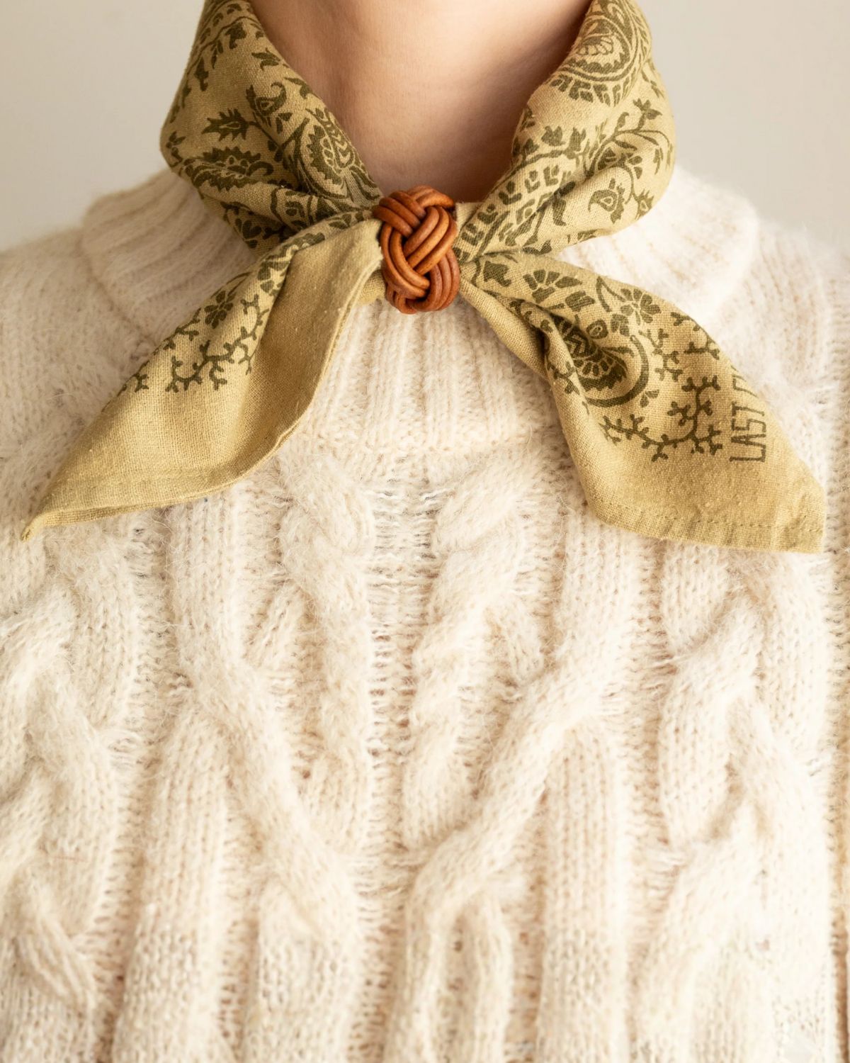 Silk Bandana in Chebula, from Last Chance Textiles