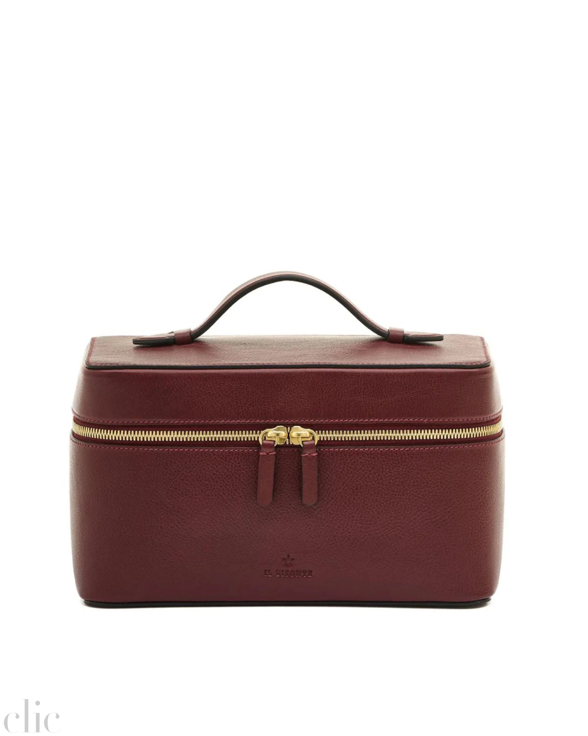 Musa Beauty Case in Black Cherry, from Il Bisonte