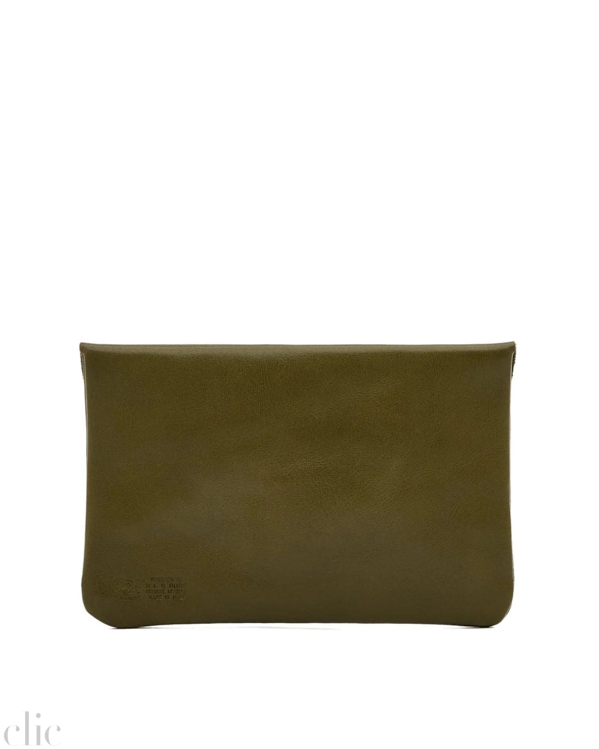 Envelope Case in Verde Rugiada, from Il Bisonte