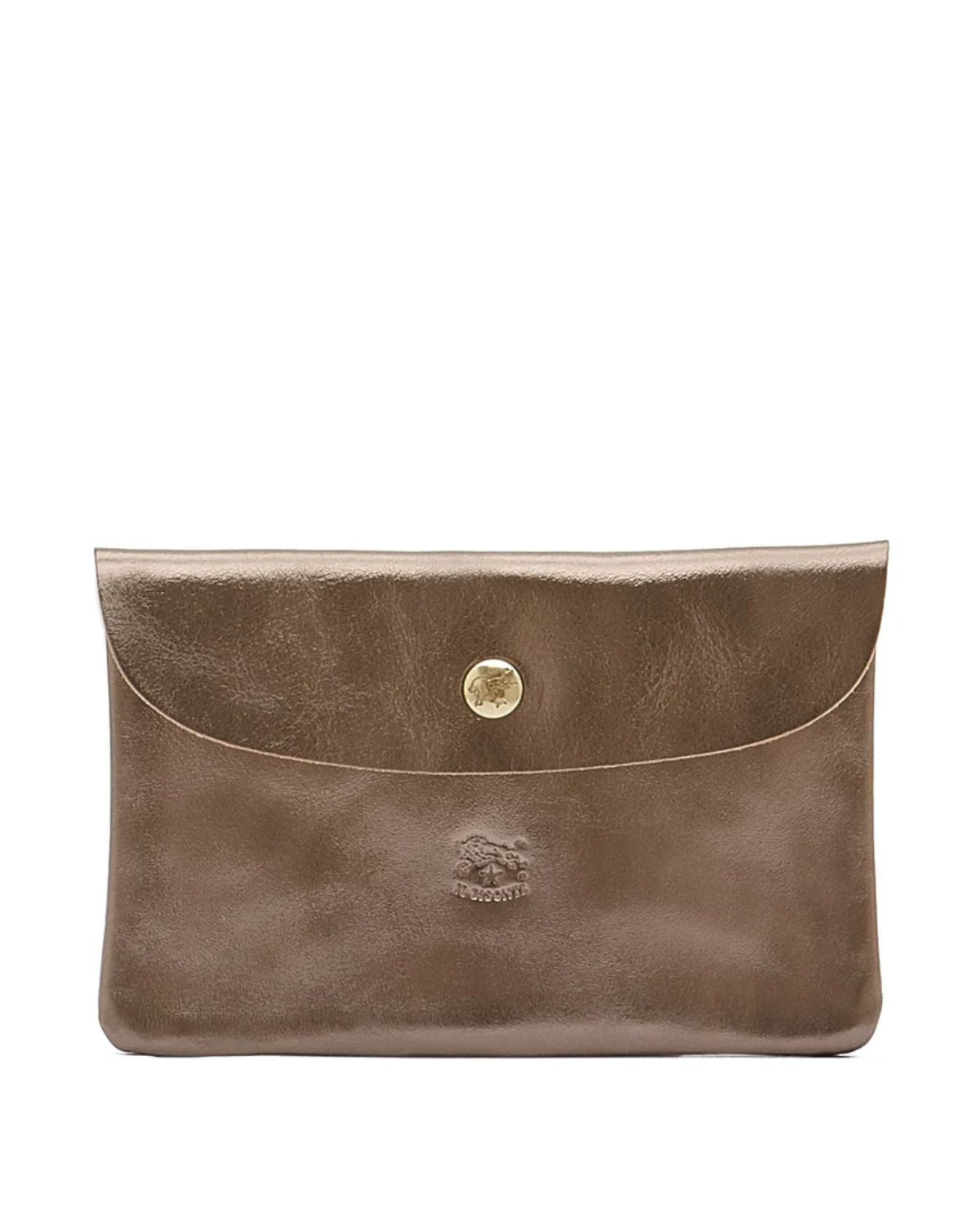 Envelope Case in Bronze, from IL Bisonte