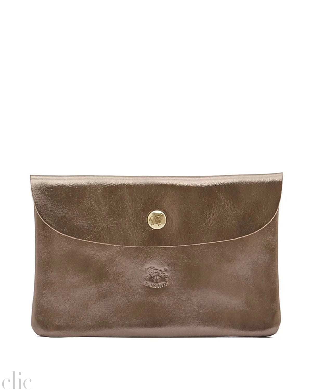 Envelope Case in Bronze, from IL Bisonte