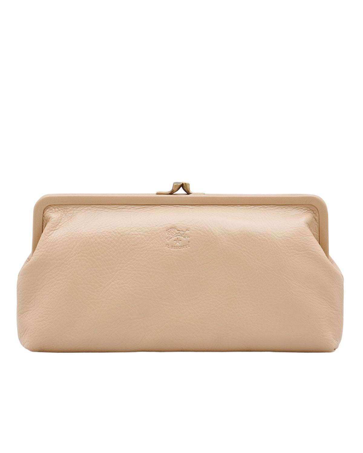 Manuela Clutch in Caffe Latte, from IL Bisonte