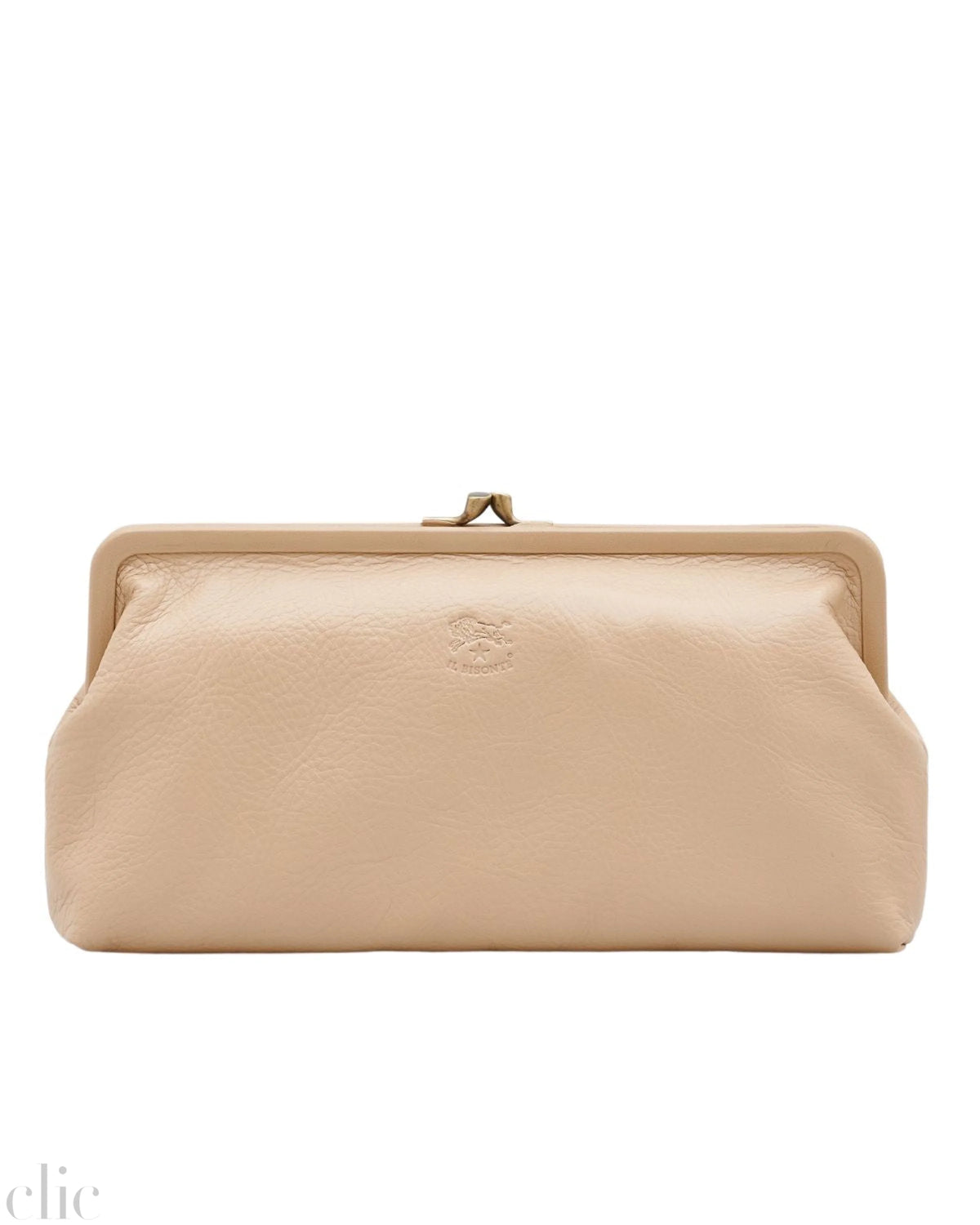 Manuela Clutch in Caffe Latte, from IL Bisonte