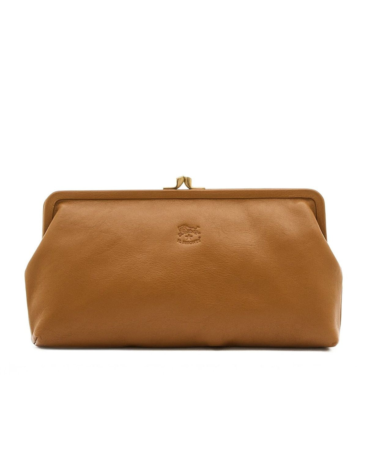 Manuela Clutch in Gianduia, from IL Bisonte