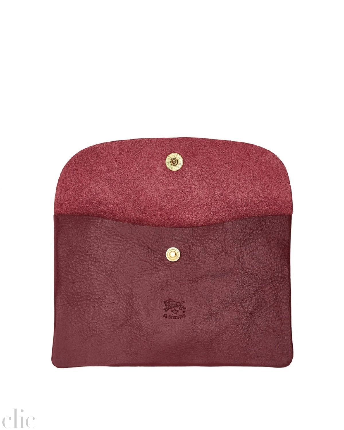 Envelope Case in Black Cherry, from IL Bisonte