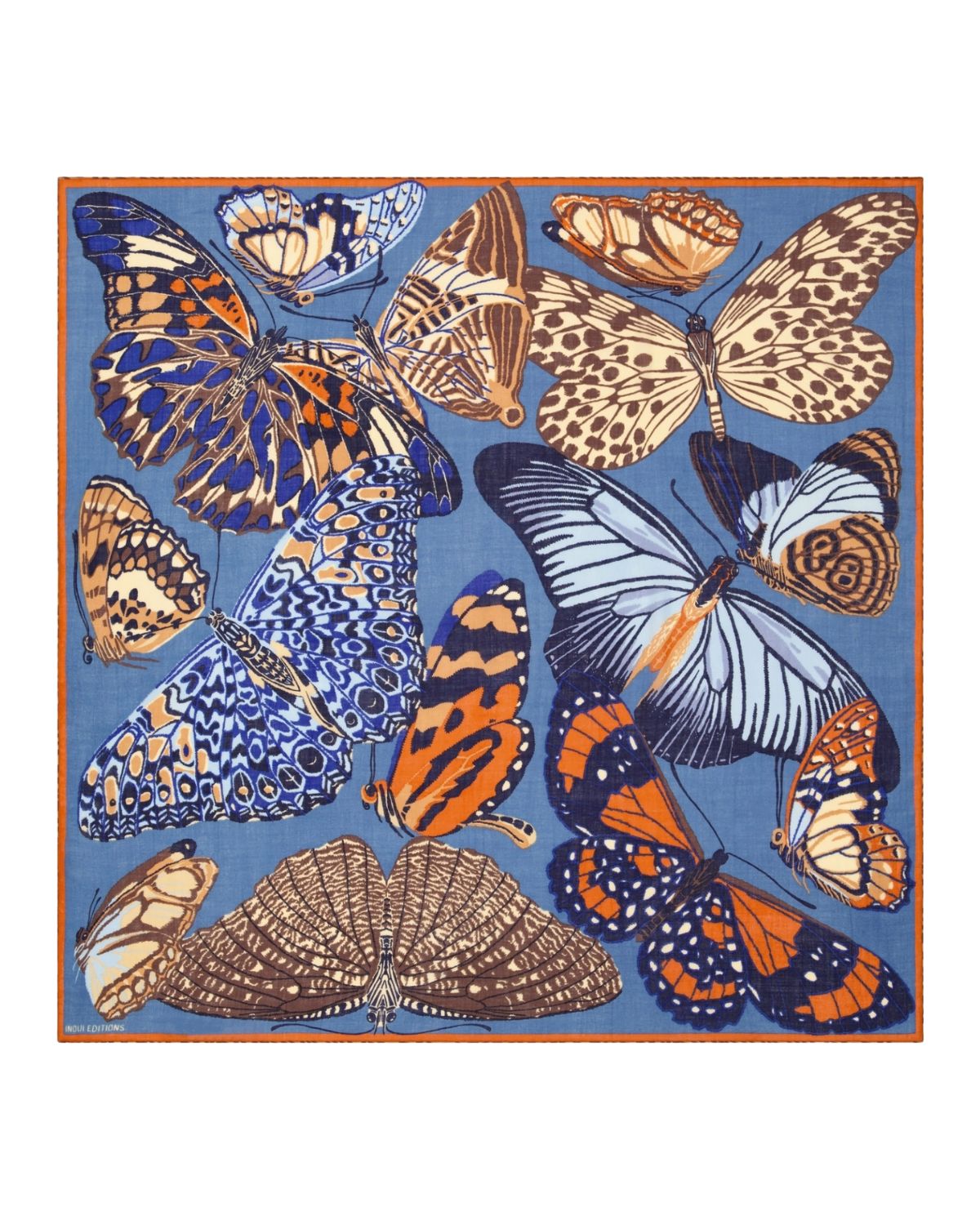 Papillons Carre 130 in Duck Blue, from Inoui Editions