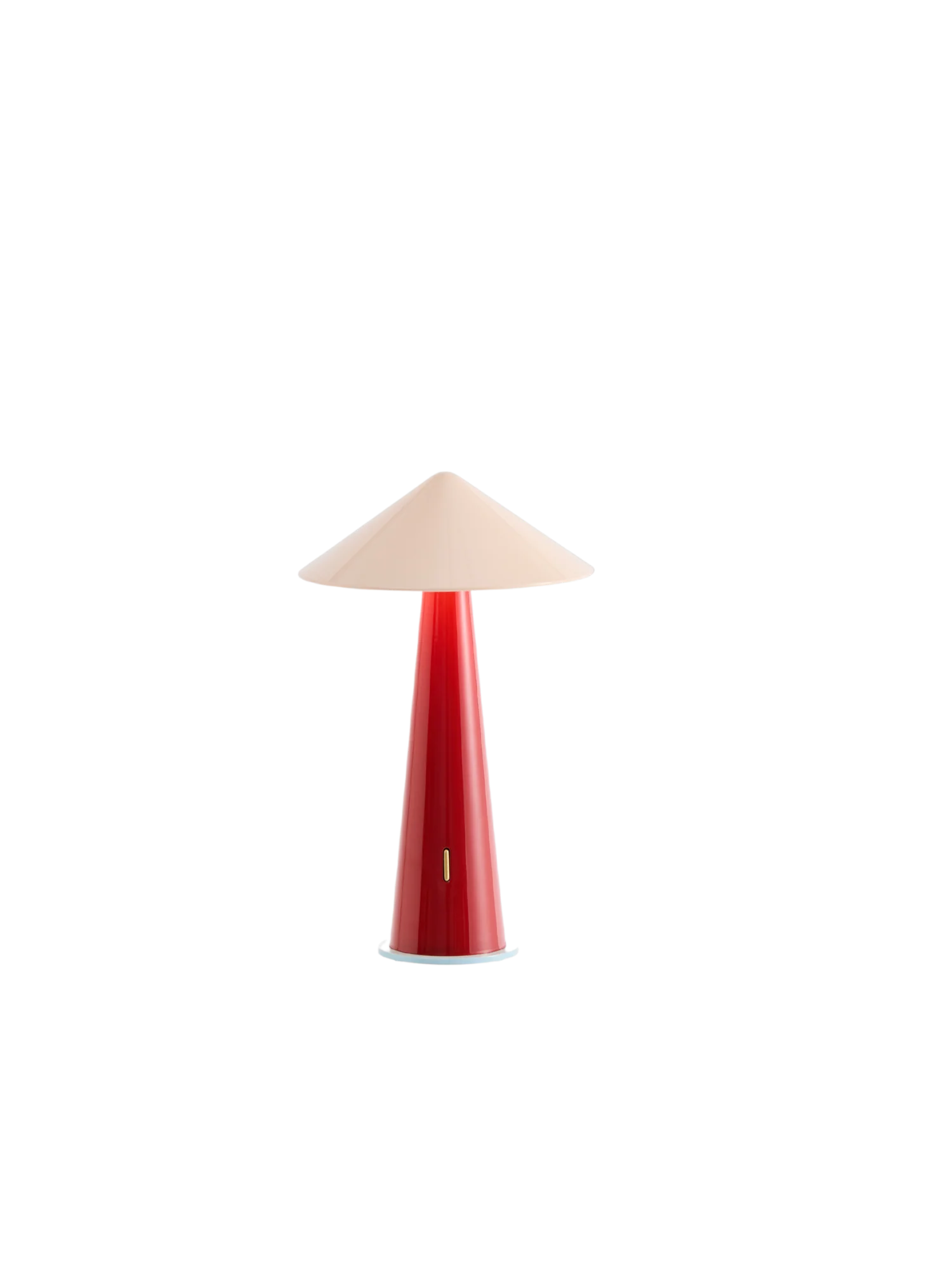 Tipsy Portable Lamp in Powder Pink and Dark Red