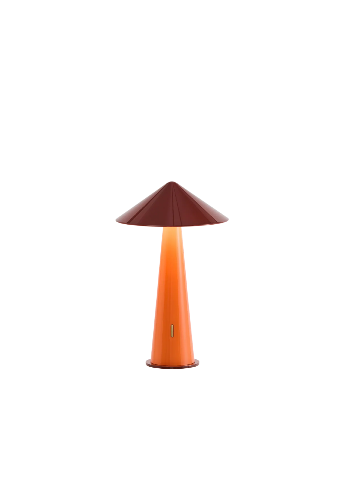 Tipsy Portable Lamp in Rust and Orange