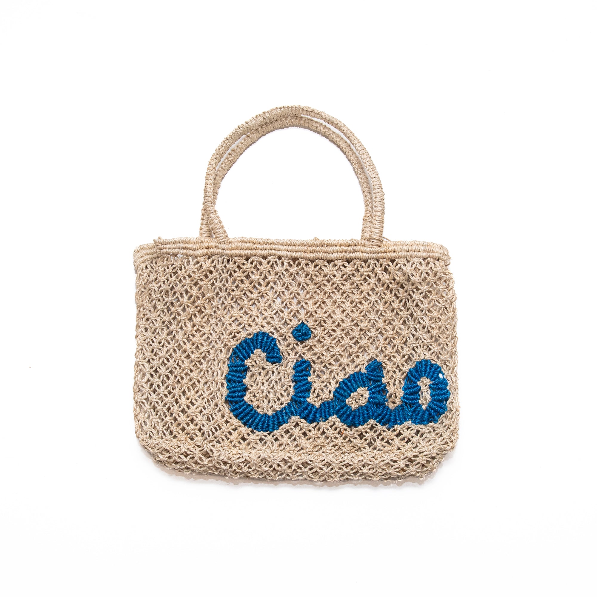 Tracy Ciao Bag in Natural & Cobalt, from The Jacksons