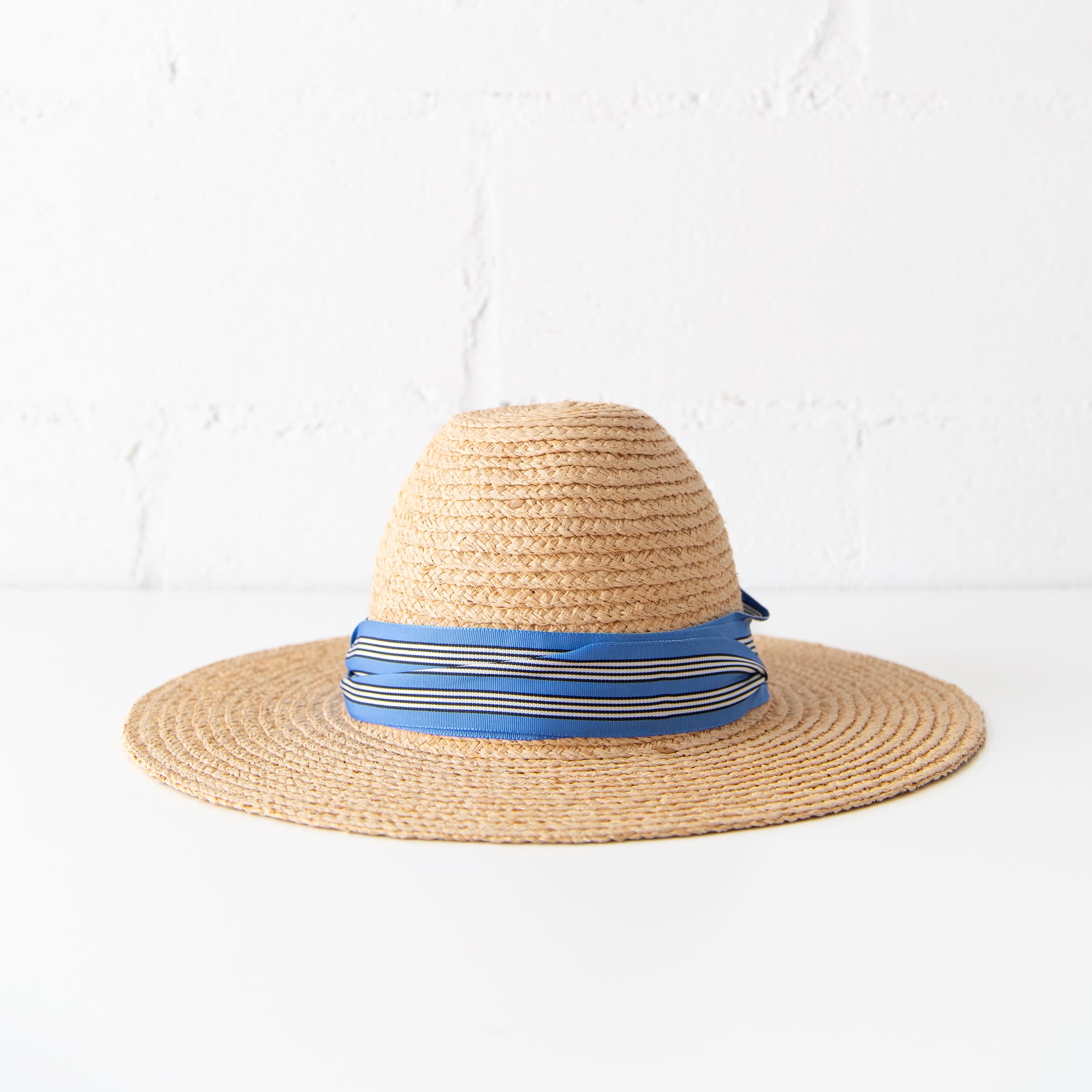 Transat Hat in Natural & Blue, from Lola Hats