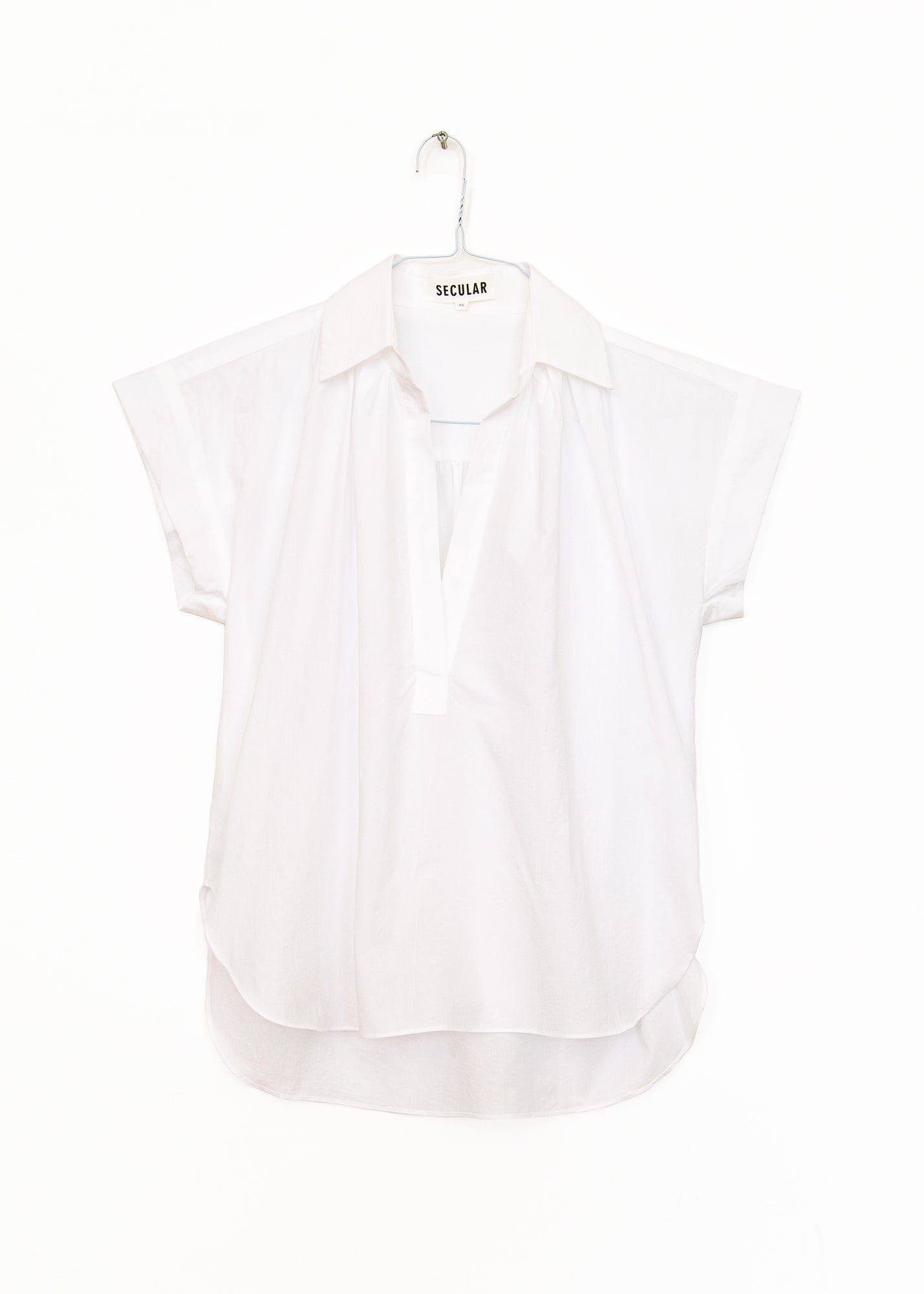 Trinity Top Brushed Cotton in White, from Secular