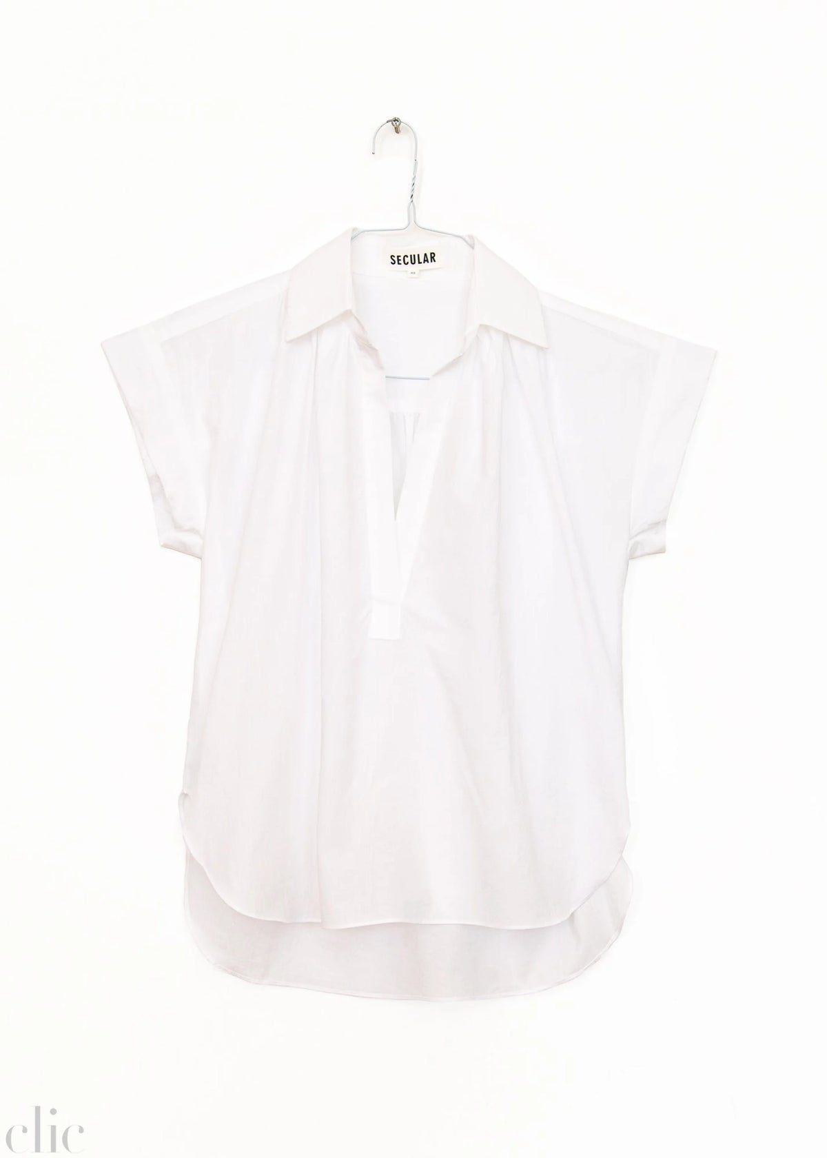 Trinity Top Brushed Cotton in White, from Secular