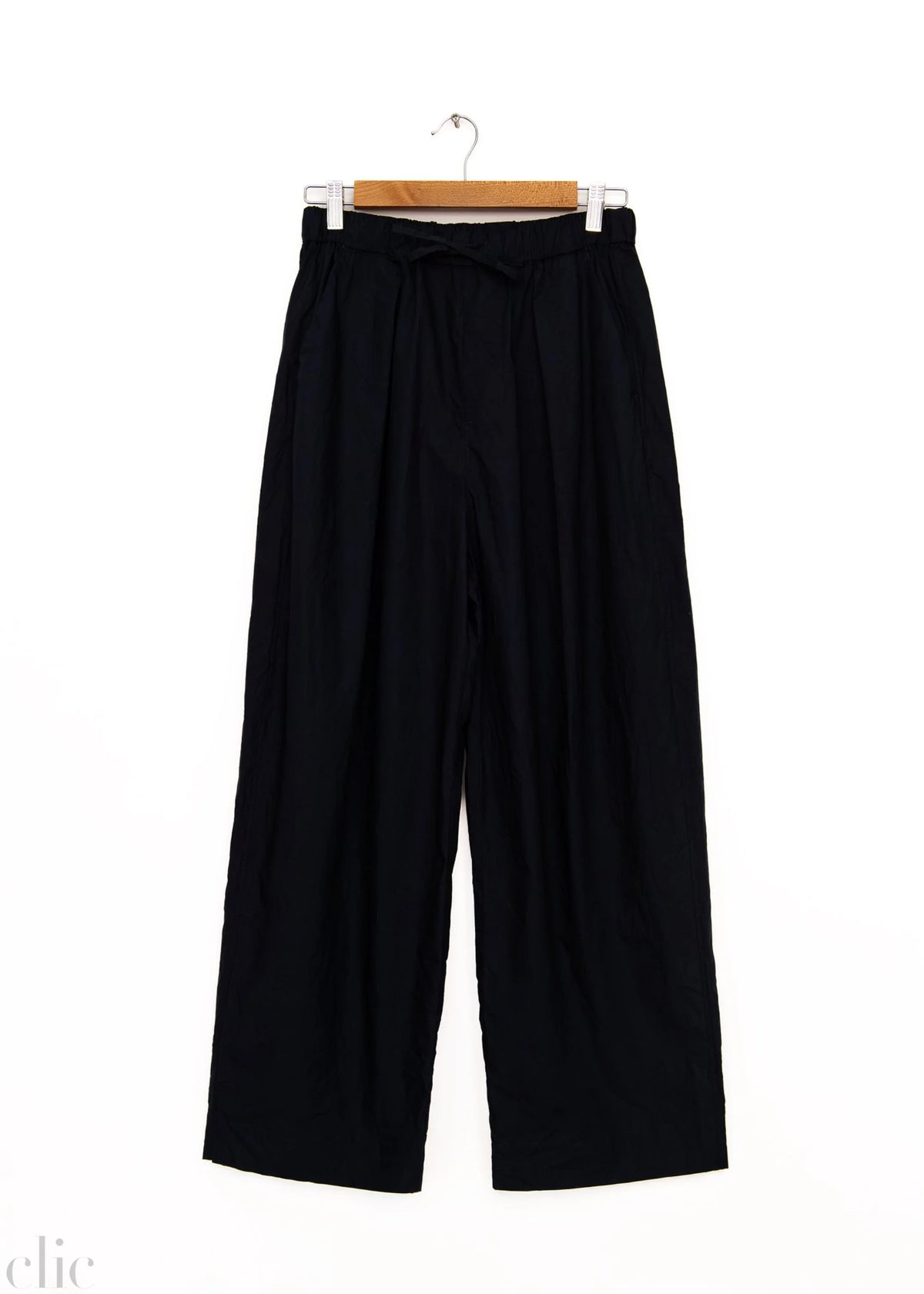 Tucked Pull-On Pants in Navy, from Sayaka Davis