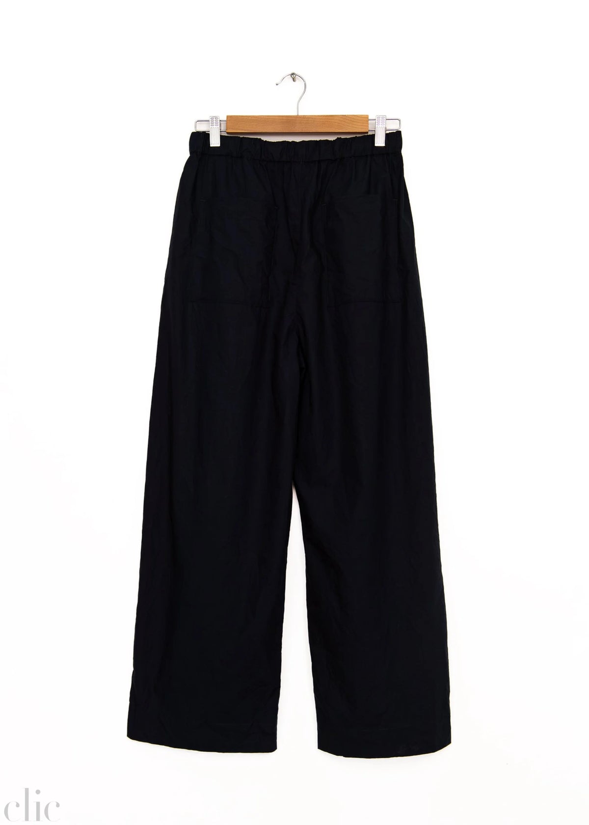 Tucked Pull-On Pants in Navy, from Sayaka Davis