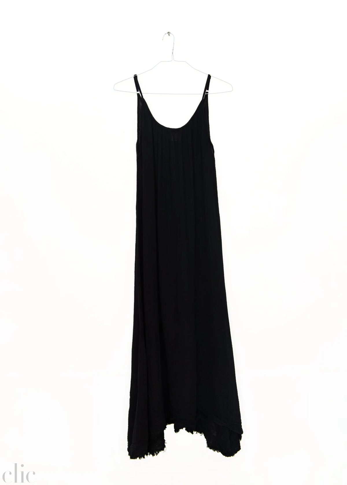 Tulum Gauze Dress in Black, from 9 Seed