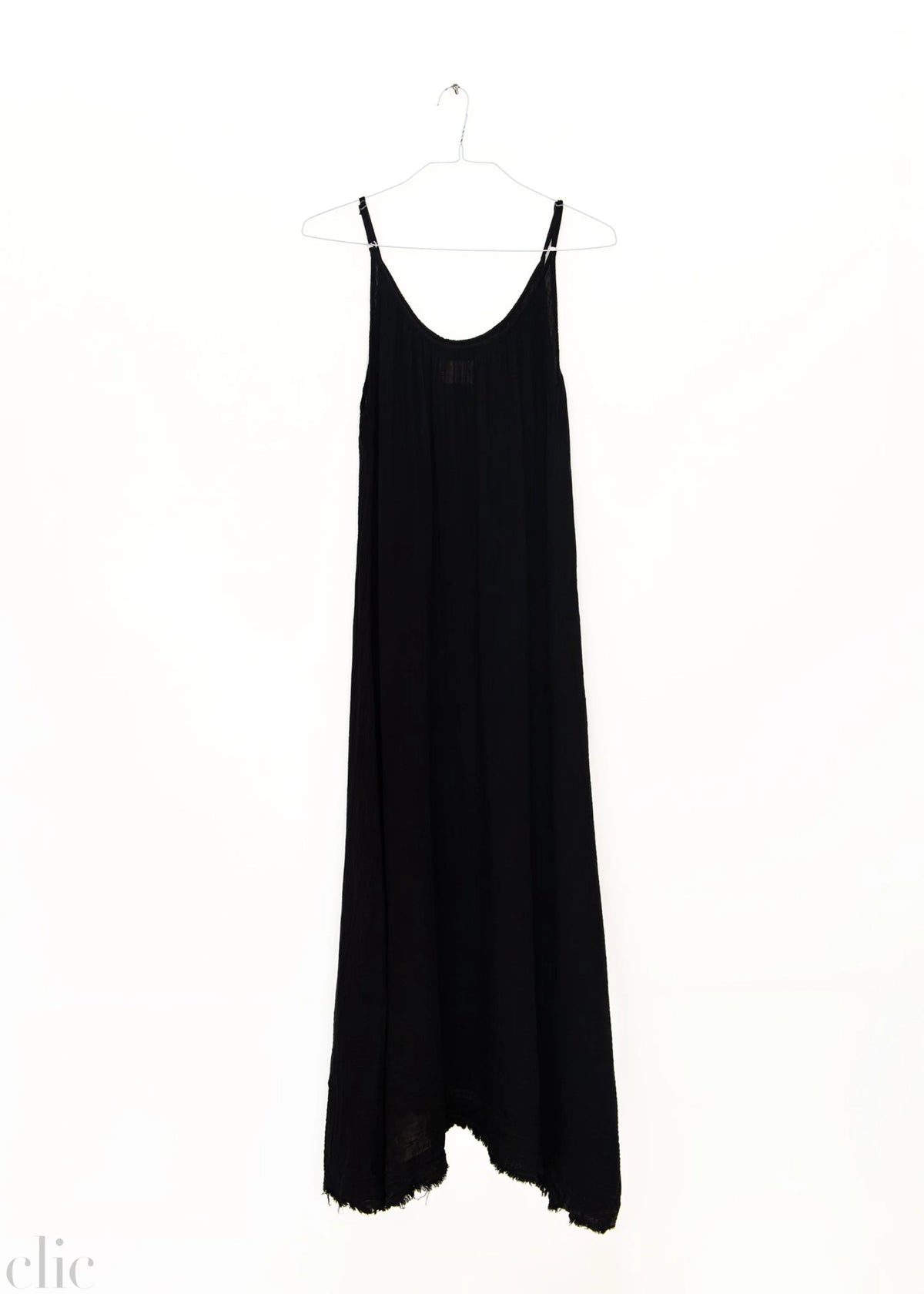 Tulum Gauze Dress in Black, from 9 Seed