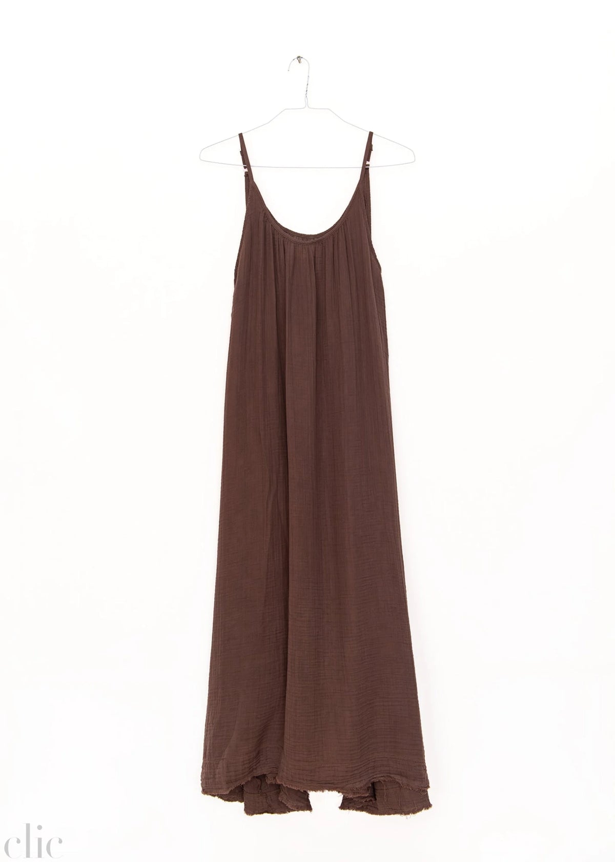 Tulum Gauze Dress in Chocolate, from 9 Seed
