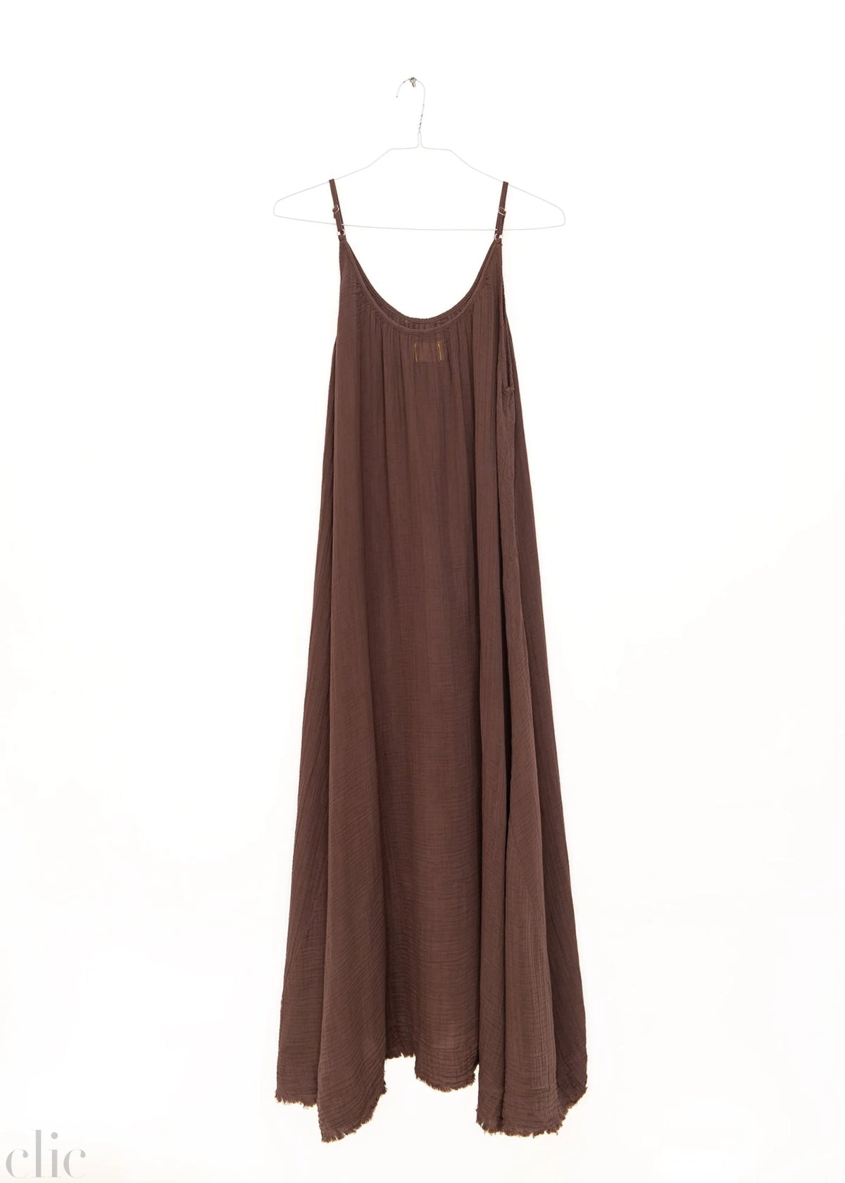 Tulum Gauze Dress in Chocolate, from 9 Seed