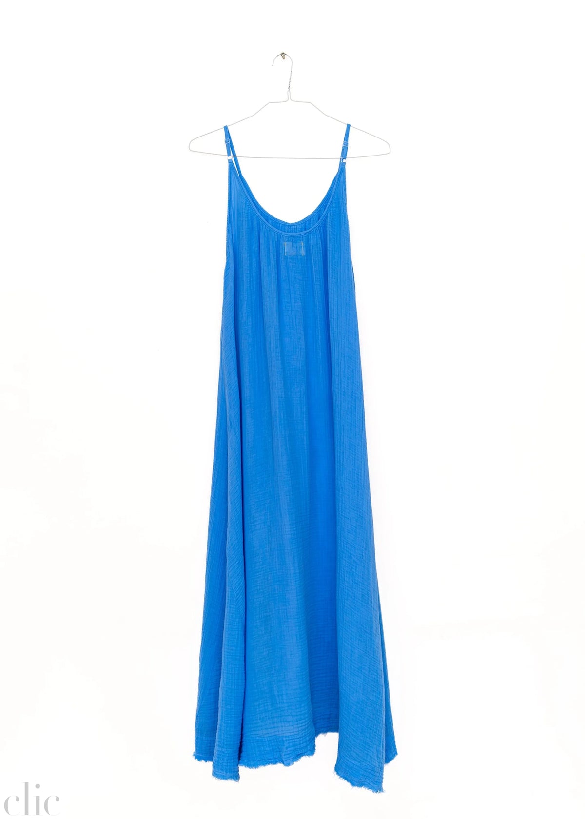 Tulum Gauze Dress in Moroccan Blue, from 9 Seed