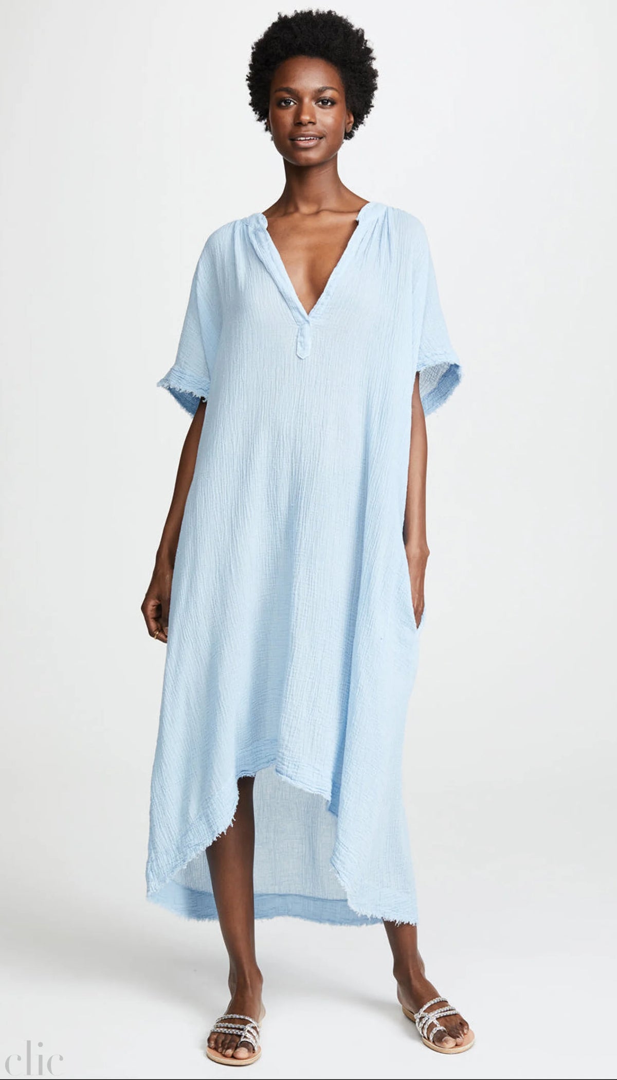 Tunisia Dress in Chambray, from 9 Seed