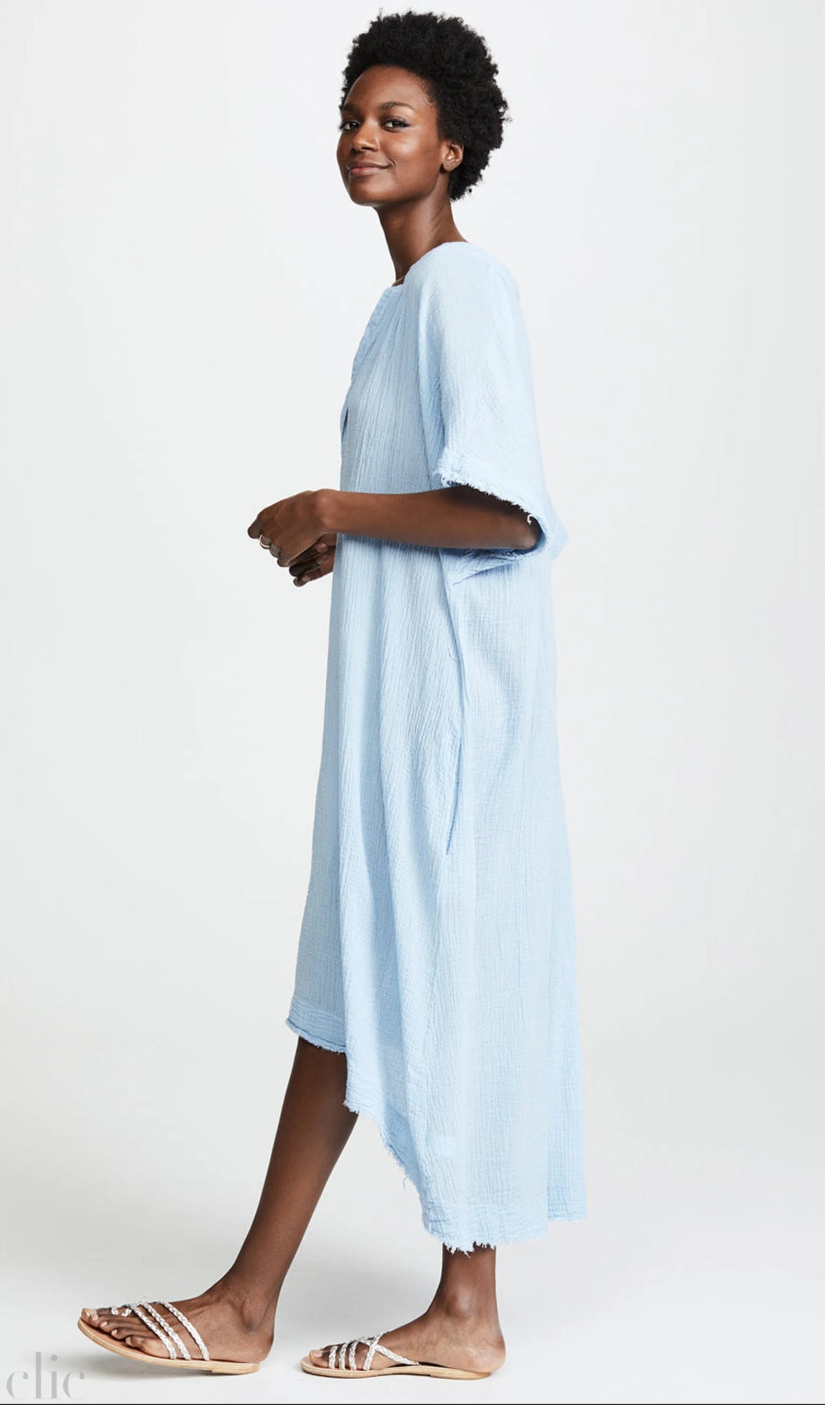 Tunisia Dress in Chambray, from 9 Seed