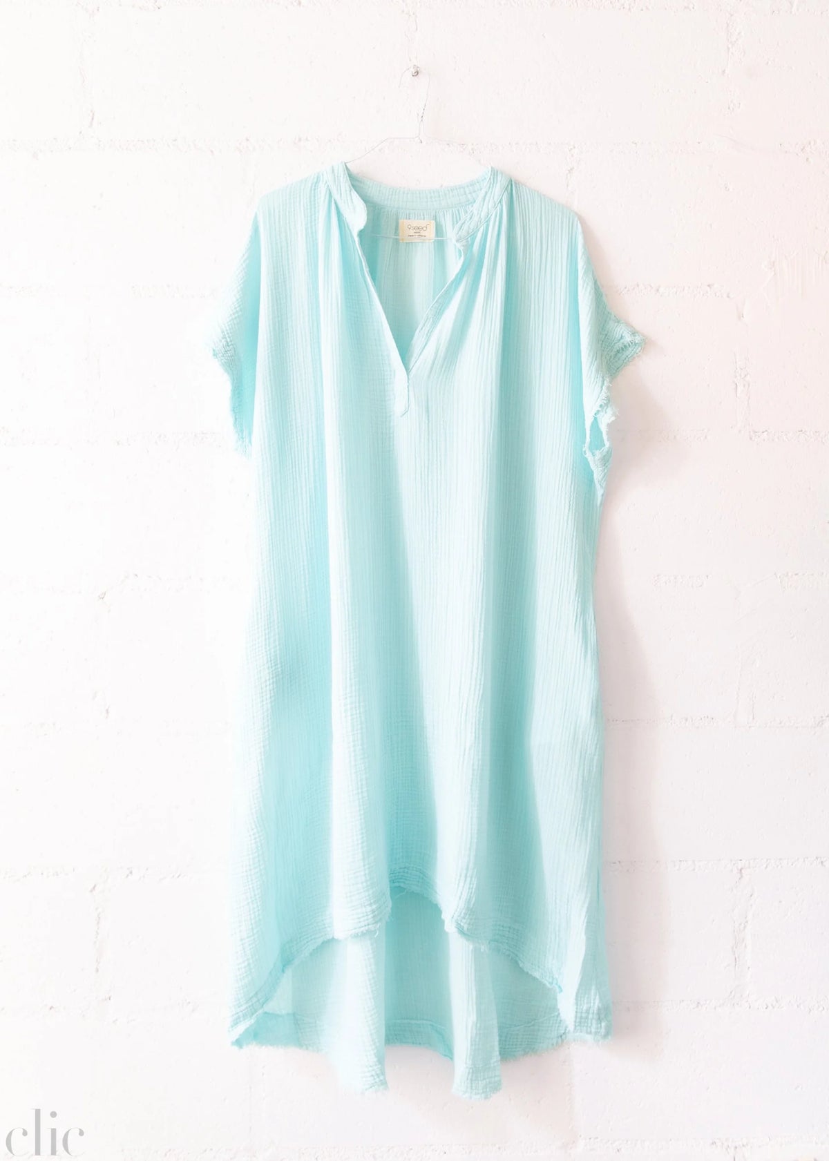Tunisia Caftan Dress in Seafoam, from 9 Seed