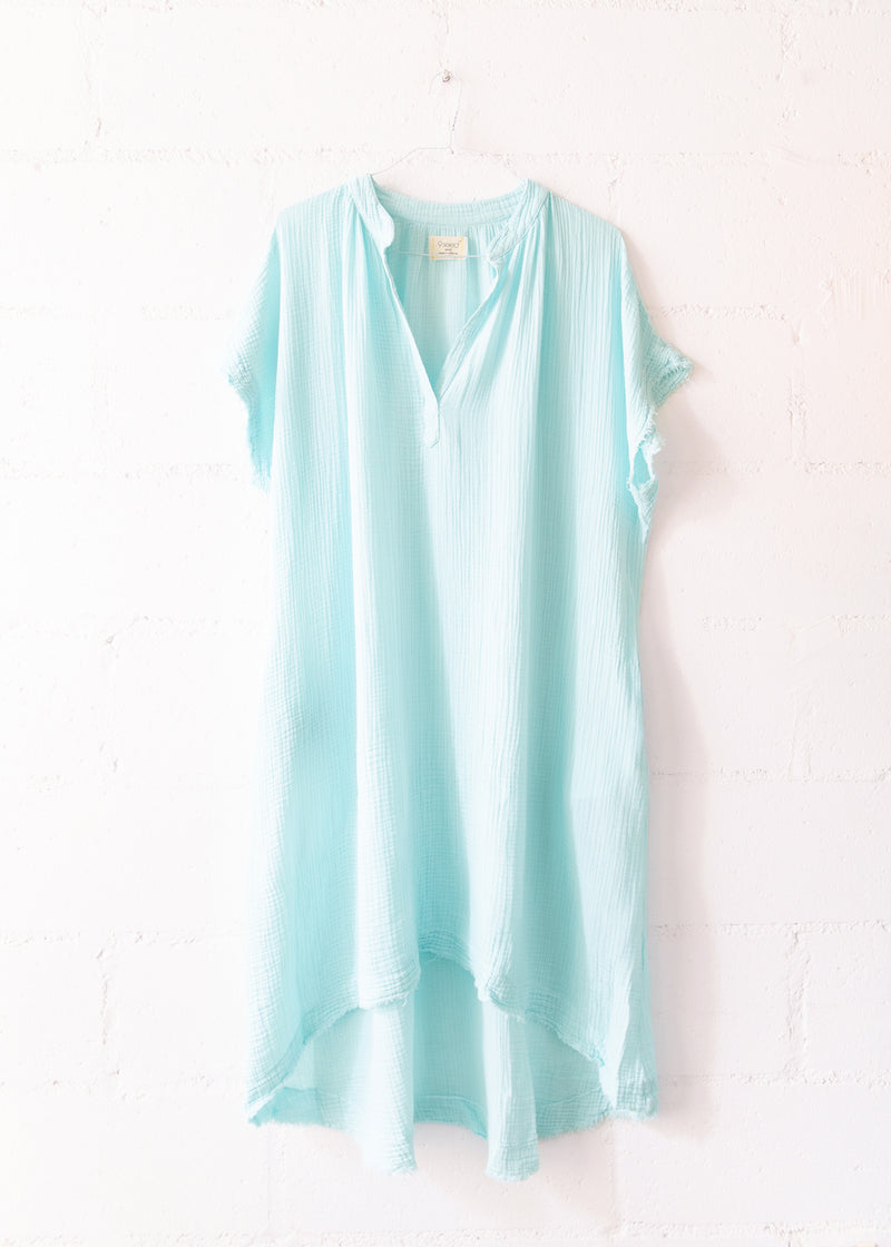 Tunisia Caftan Dress in Seafoam, from 9 Seed