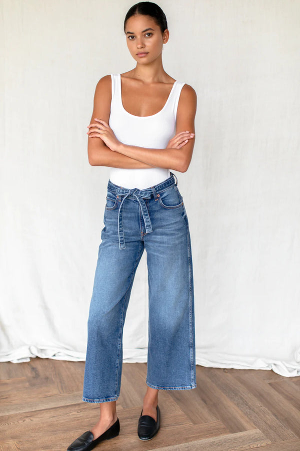 Thrifted Gem Ankle Jean in Vintage Blue, from Emerson Fry