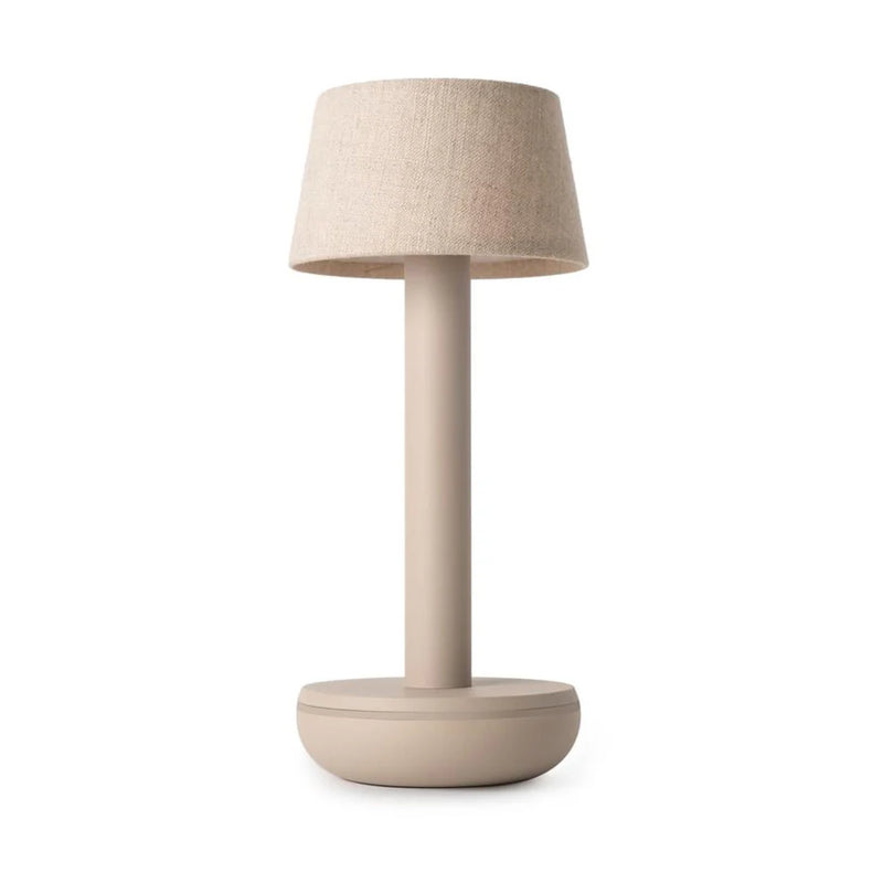 Two Table Light in Beige Linen, from Humble