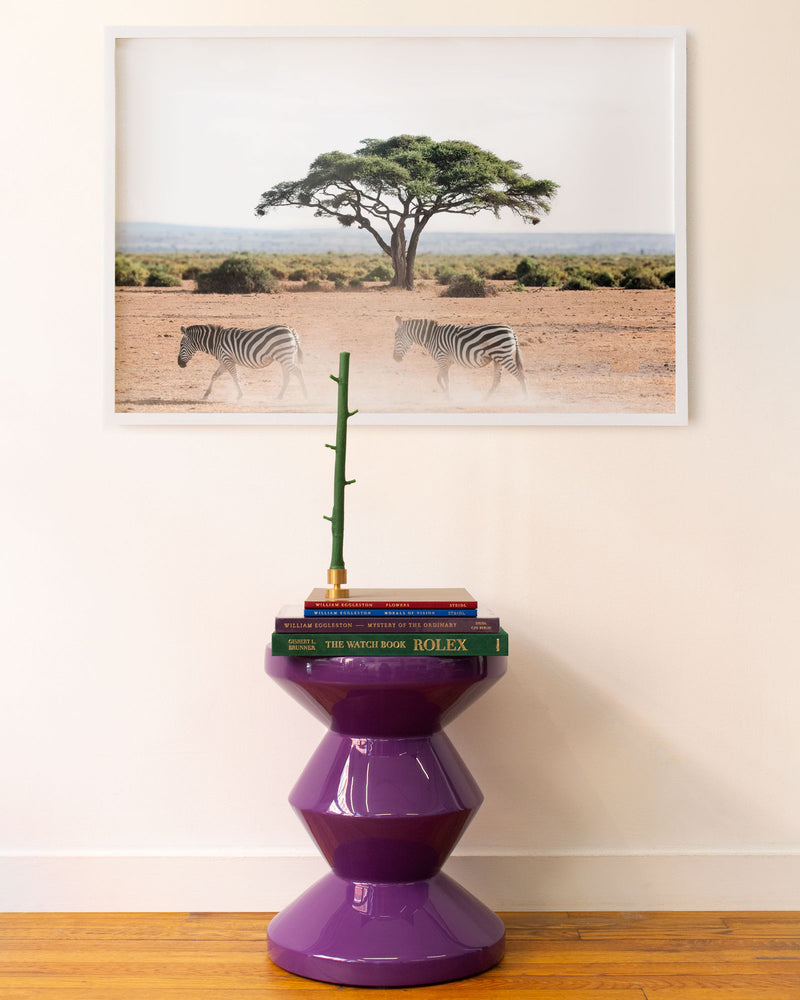 Two Zebras and an Acacia Tree by Juliette Charvet
