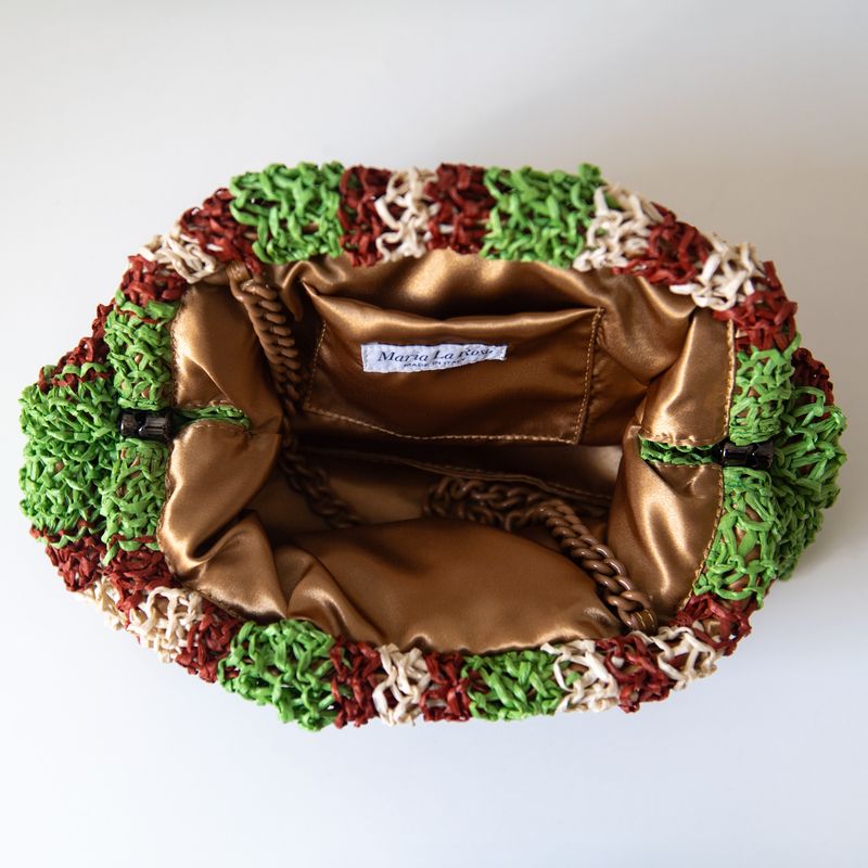Game Buscaneve Bag in Pisello, from Maria La Rosa