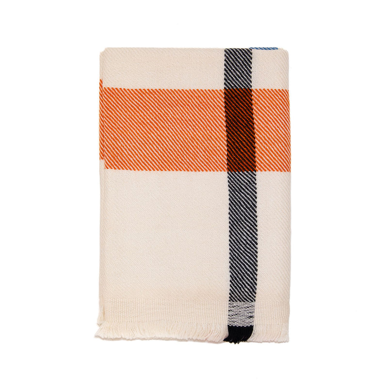 Tartan Throw in Ivory Combination, from Me & K
