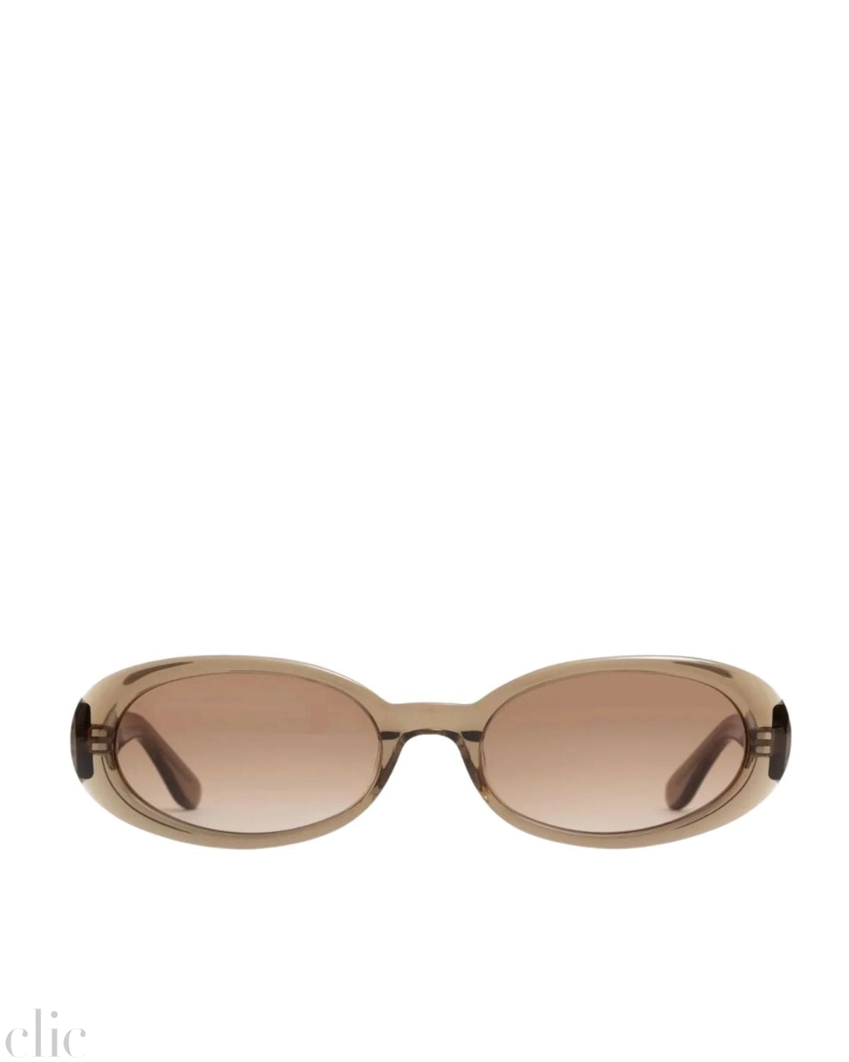 Valentina Sunglasses in Transparent Olive, from DMY Studios