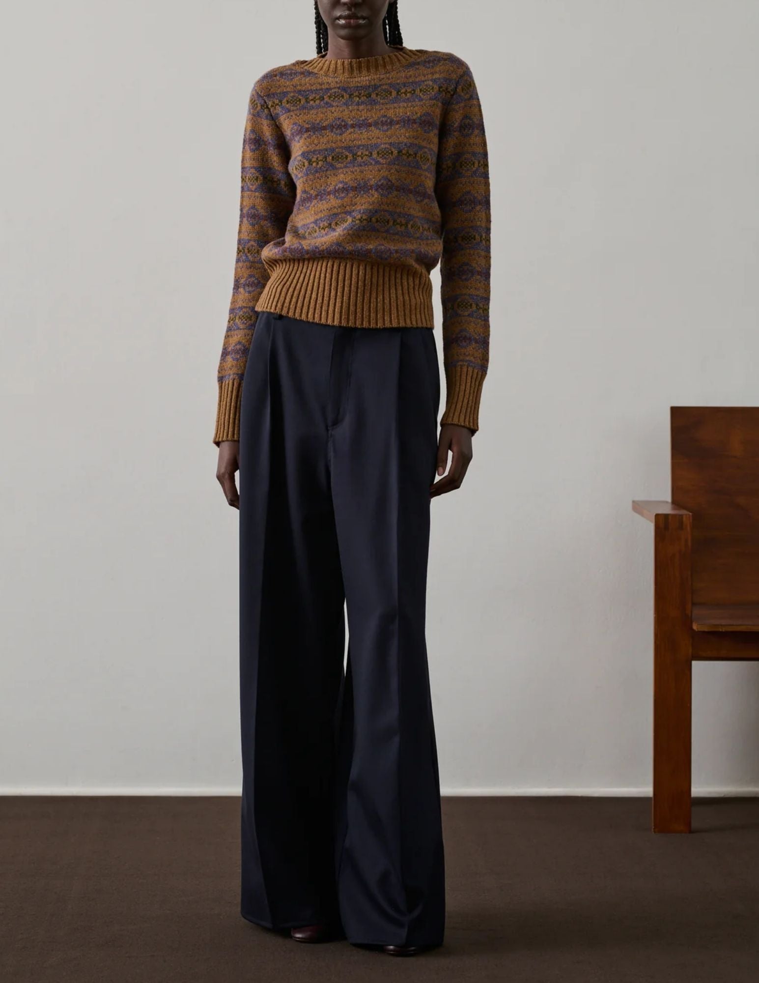 Frejus Pants in Bleu Nuit, from Soeur