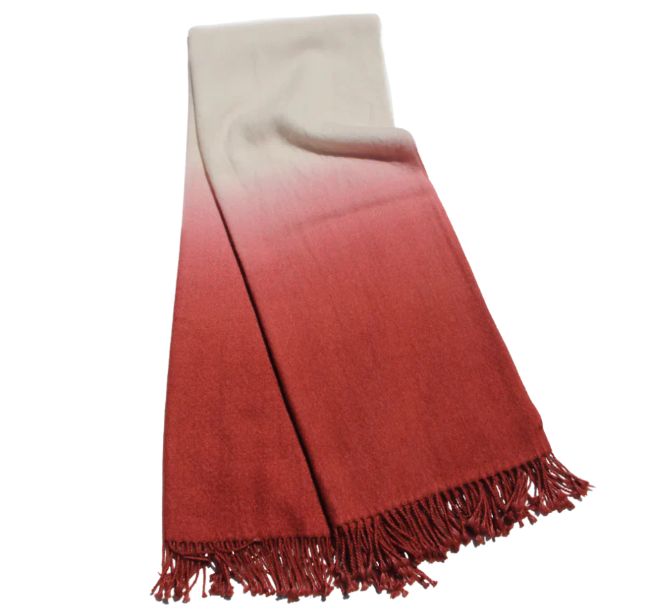 Dip Dyed Throw in Spice, from Johanna Howard Home