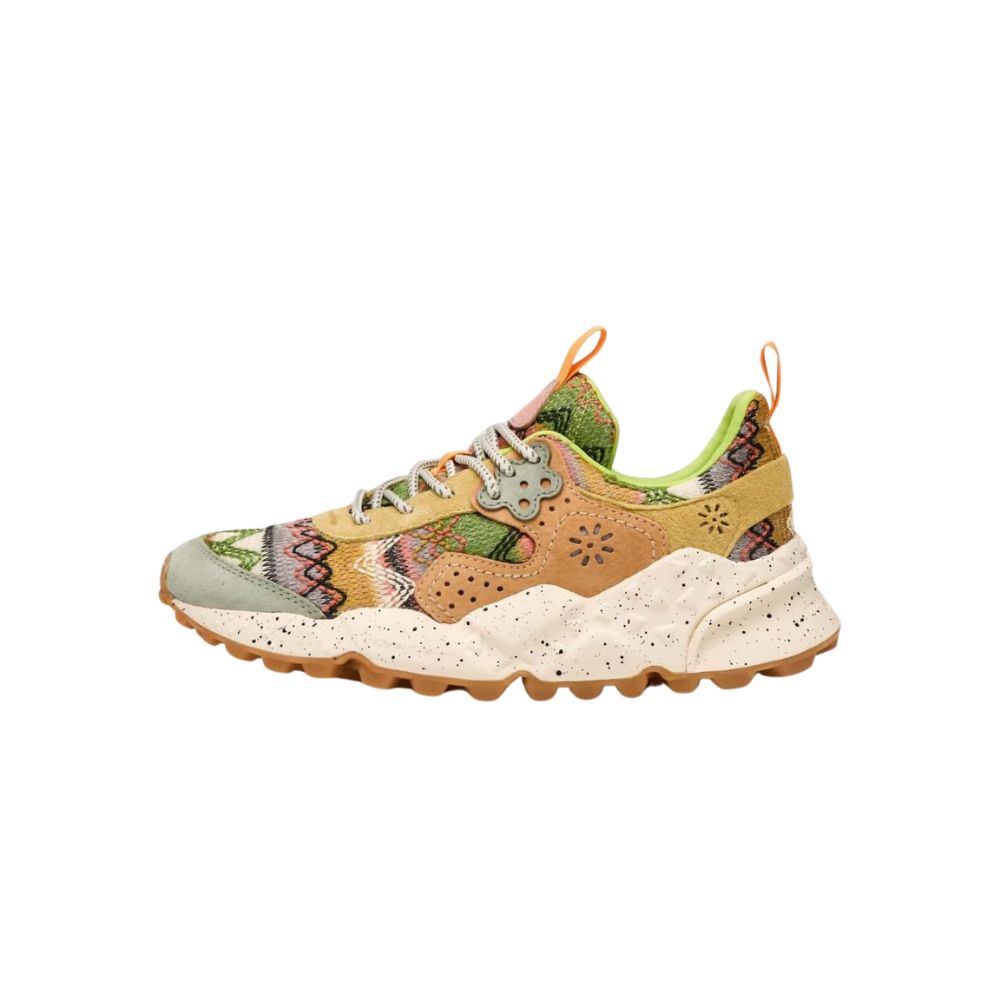 Kotetsu Sneakers in Grey & Peach, from Flower Mountain