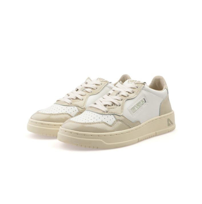 Medalist Low Sneaker in White and Foam, from Autry