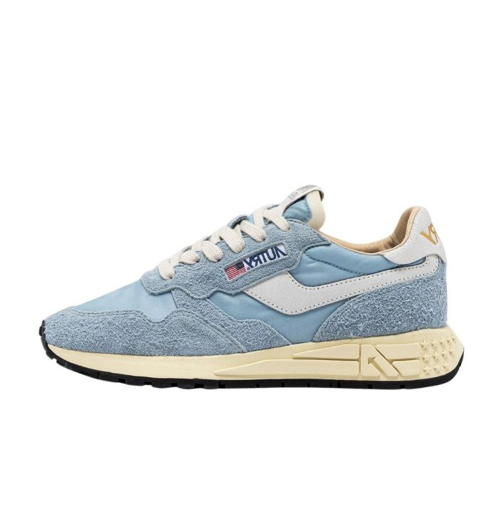 Reelwind Low Sneaker in White and Celestial Blue, from Autry