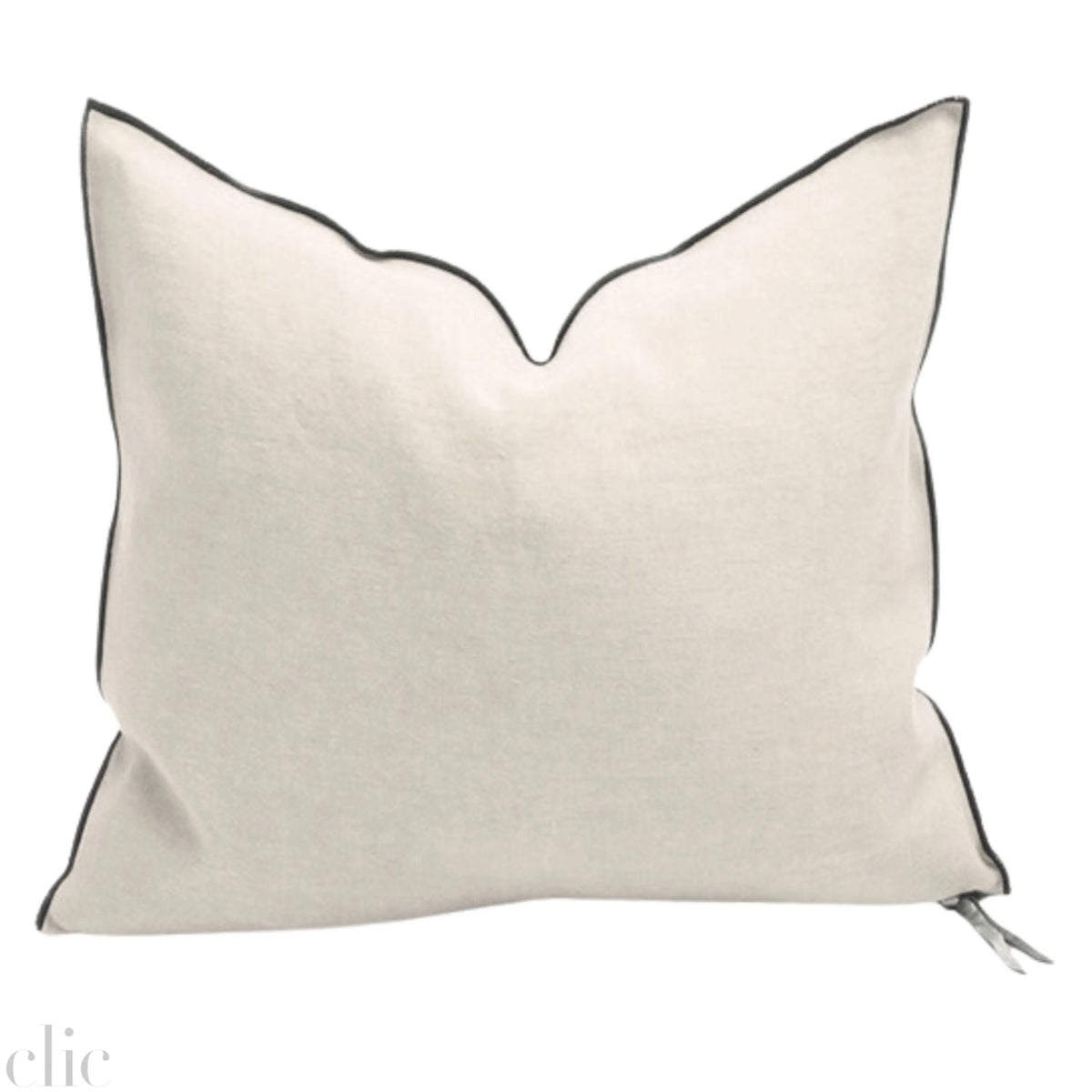 Stone Washed Fior di Latte Pillow 26x26, from Maison De Vacances