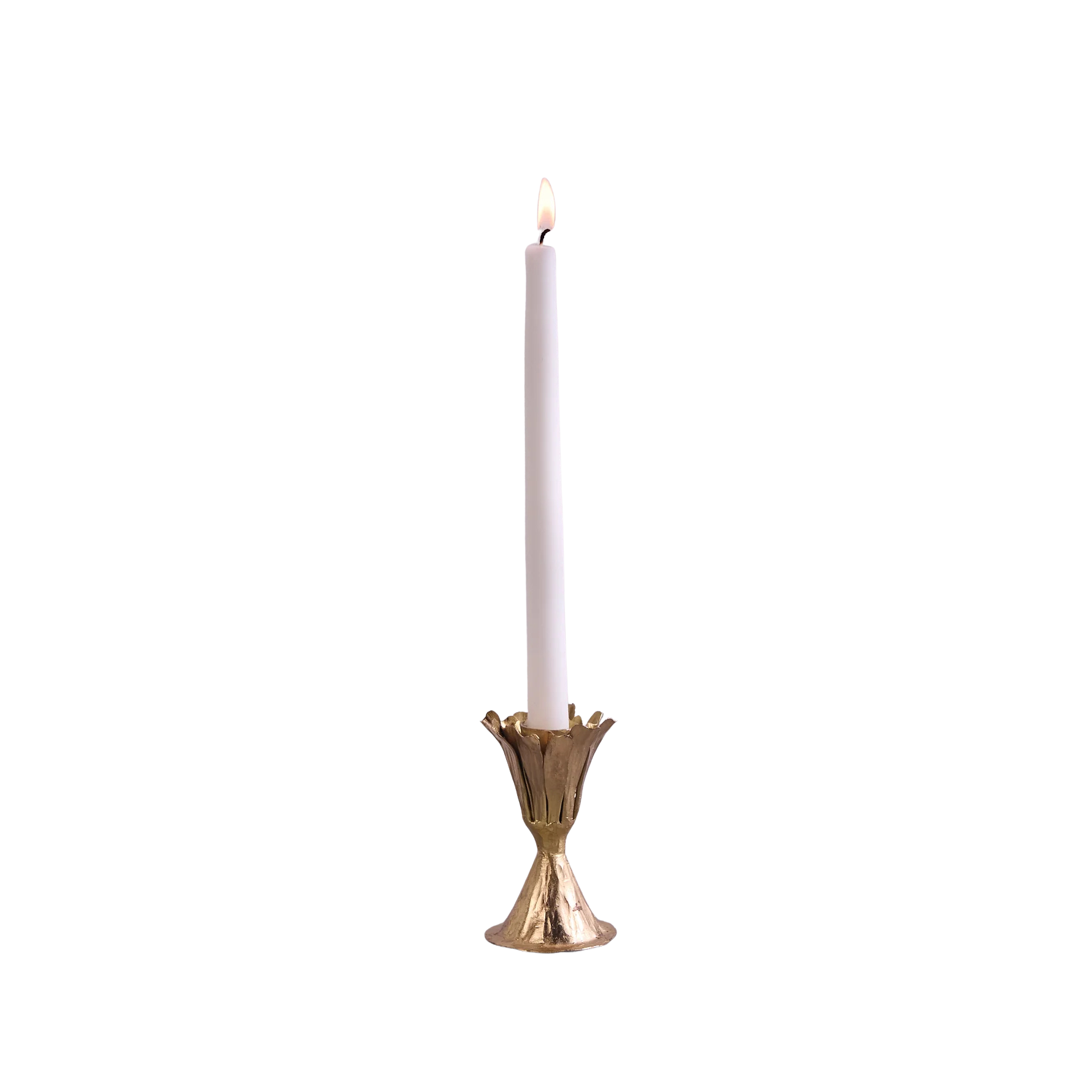 Small Gold Floral Candleholder, from Be Home