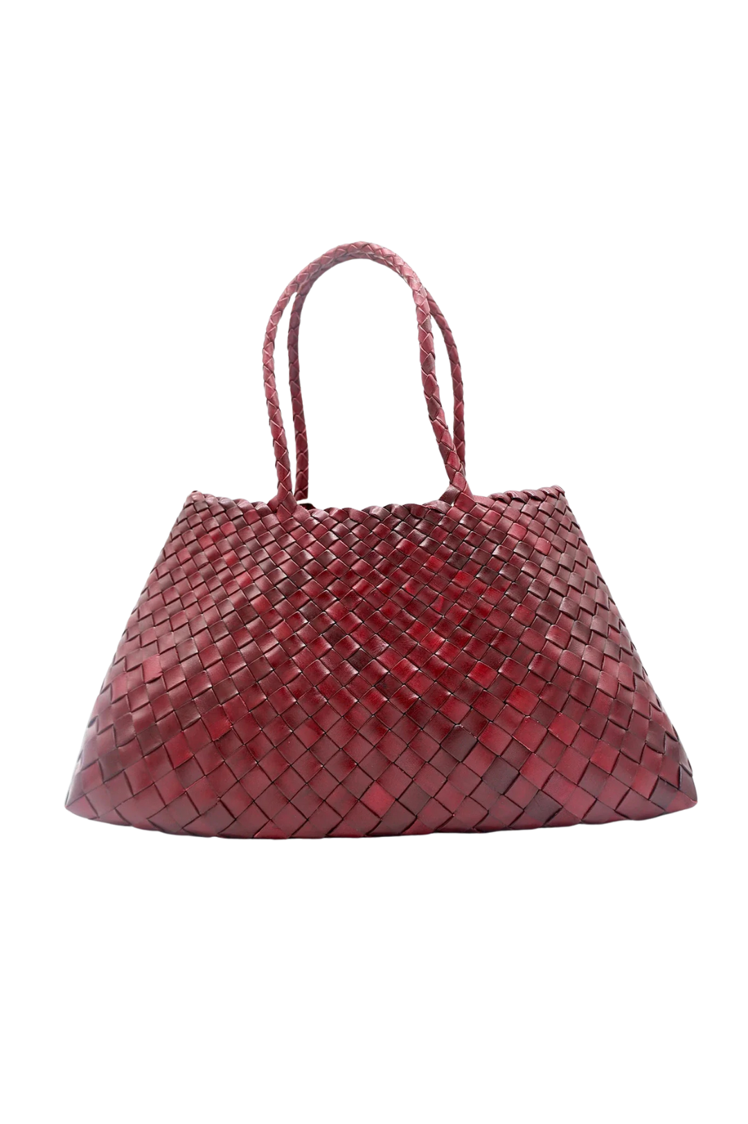 Big Santa Crocce Bag in Bordo, from Dragon Diffusion